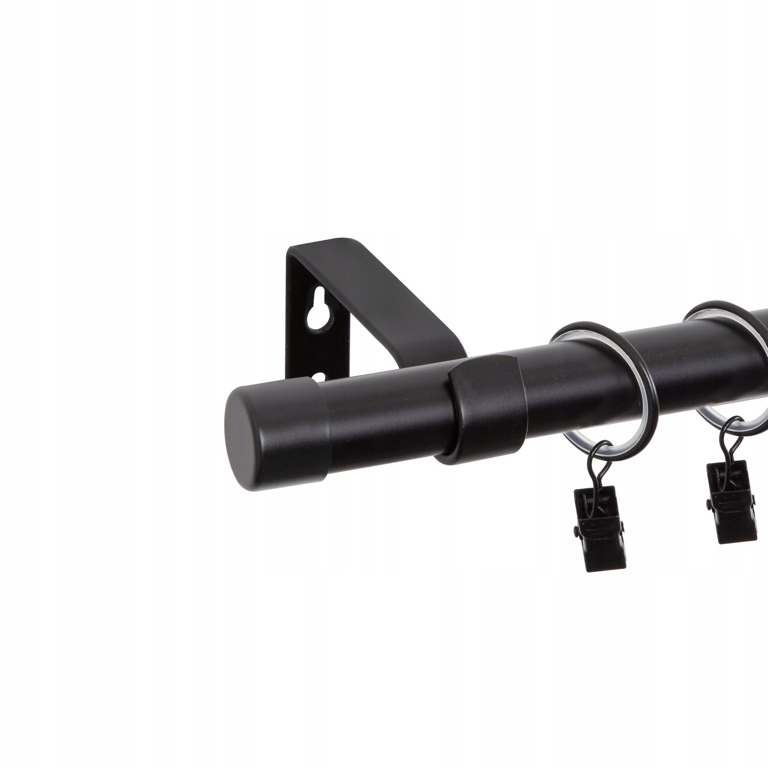 Merkloos Enkele Gordijnroede 160 cm, 19 mm, Configureerbaar