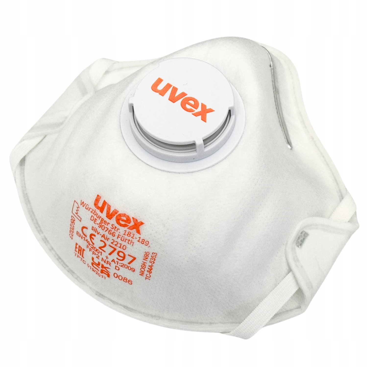 Uvex silv-Air 2210 Wegwerp Mondkapjes / Stofmasker 15 stuks