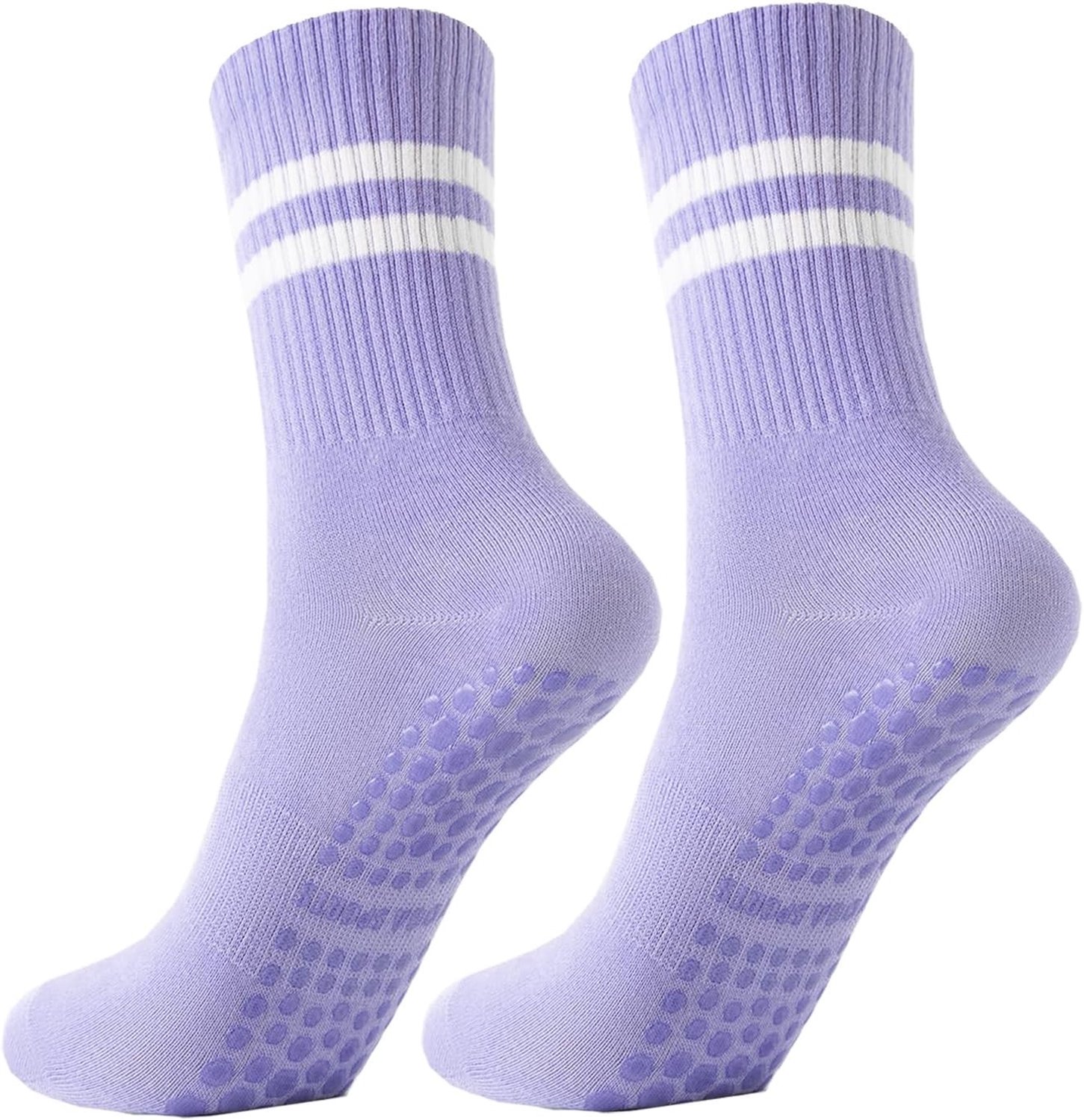 Anti-Slip Yoga Sokken - Paars - 35-42 - Antislip Grip Sokken voor Dans en Pilates