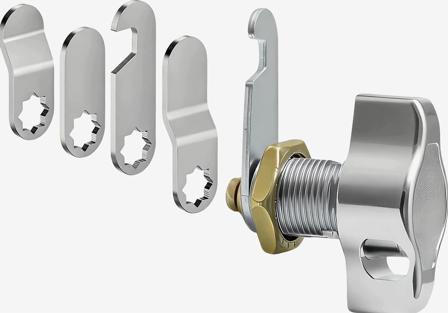 Cilindrisch Draaislot 16mm Sleutelloos voor Kast & Metalen Kast