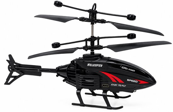 RC Helikopter met Afstandsbediening – Dual Mode Besturing – LED Verlichting – Oplaadbaar – Botsingsbeveiliging — cadeau in Spellen & Speelgoed - foto 3