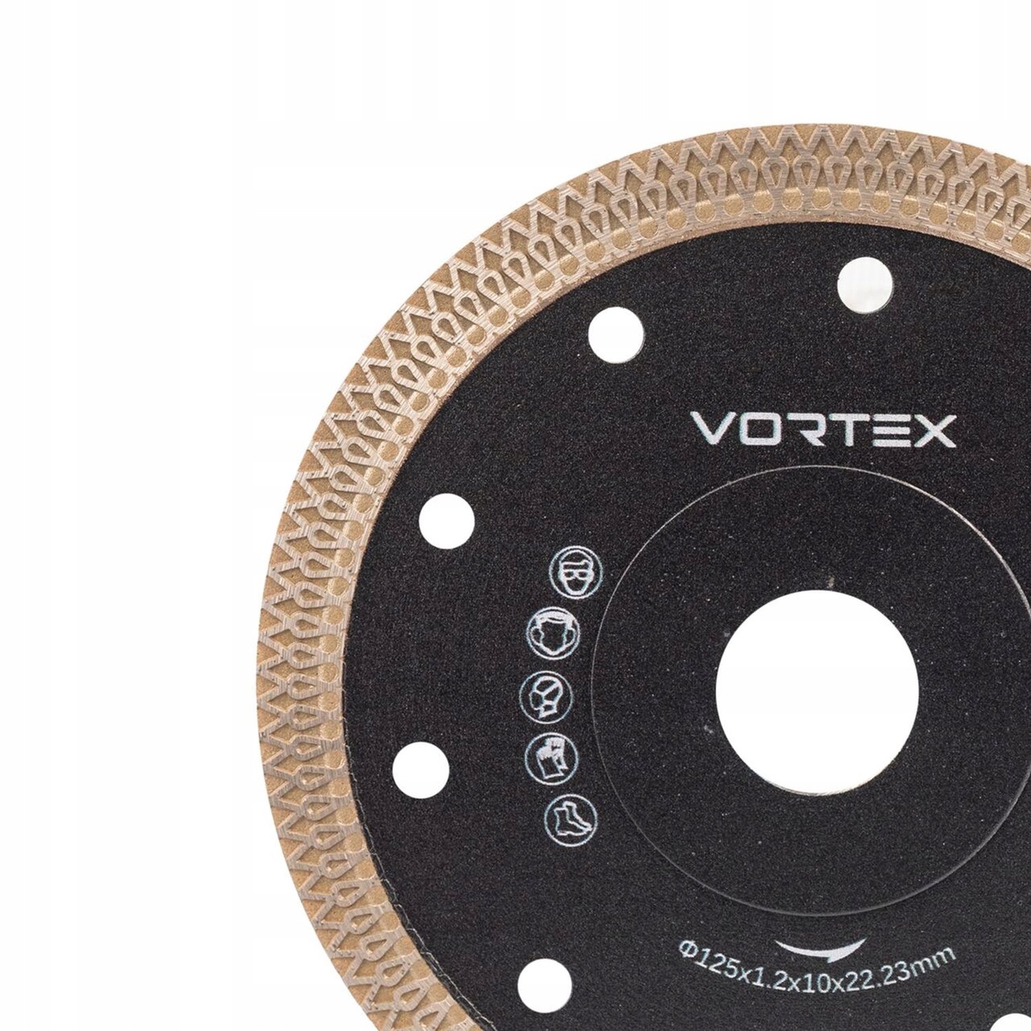 Diamantzaagblad 125mm Vortex voor Gres & Steen - Precisie & Gladde Snede