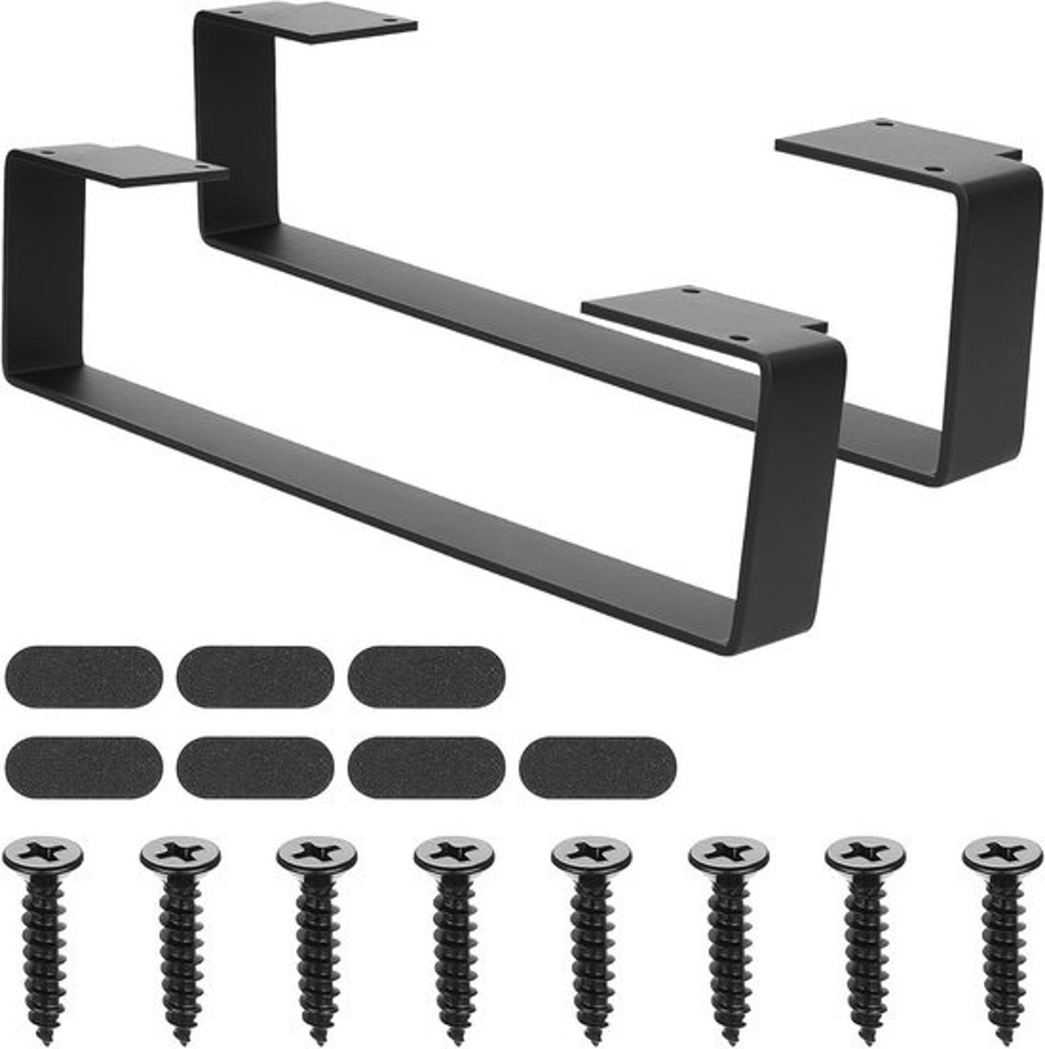 Metalen tafelpoten - Meubelonderstel - Voor het bouwen van meubels - Hoog draagvermogen - 40 cm - Zwart