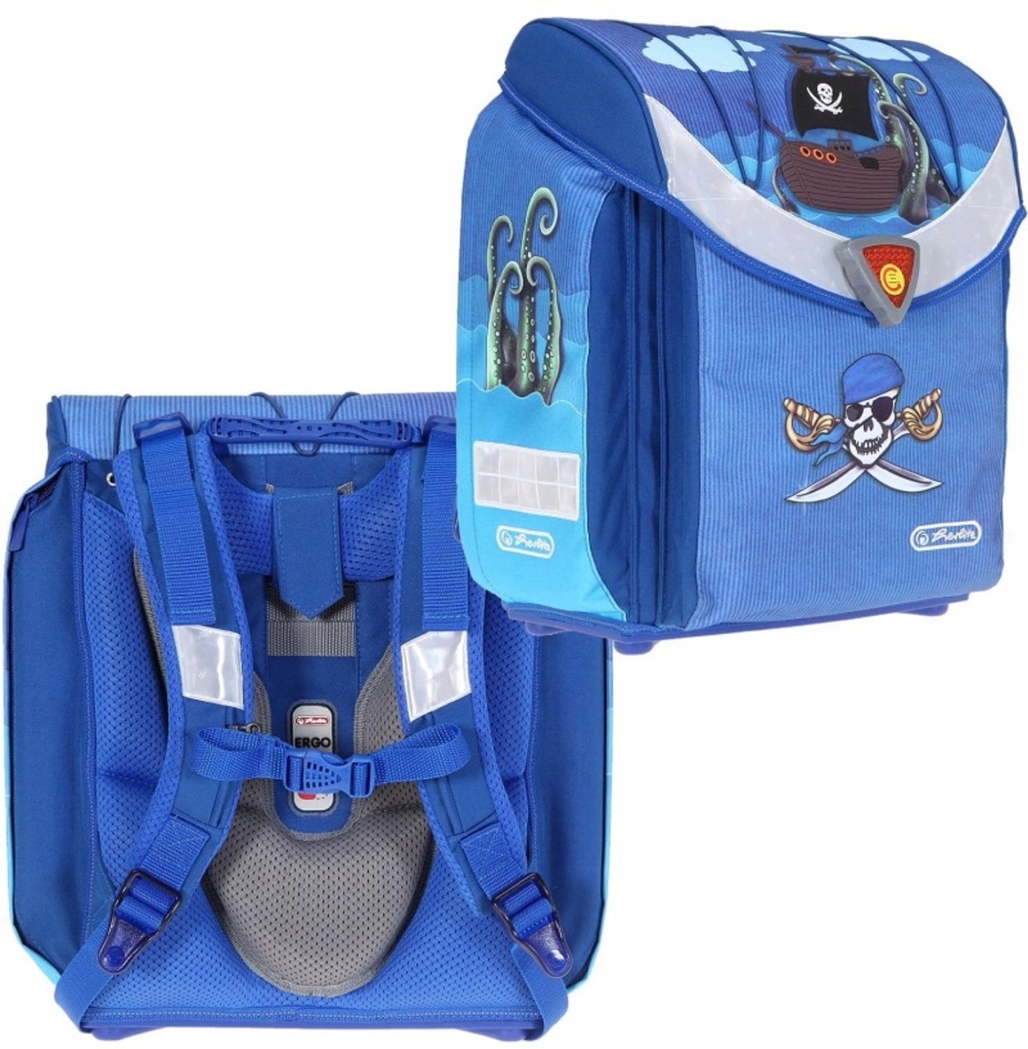 Herlitz Flexi Pirate Rugzak - Stevig & Waterdicht Schooltassen