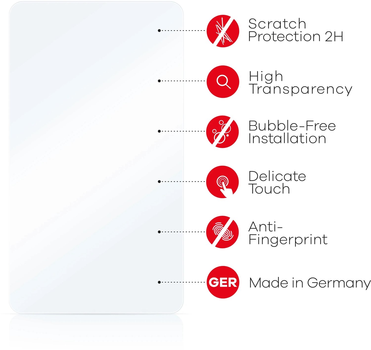 upscreen - Screenprotector voor BMW M4 F82 2017-2020 Professional 8.8" - Folie Beschermfolie transparant