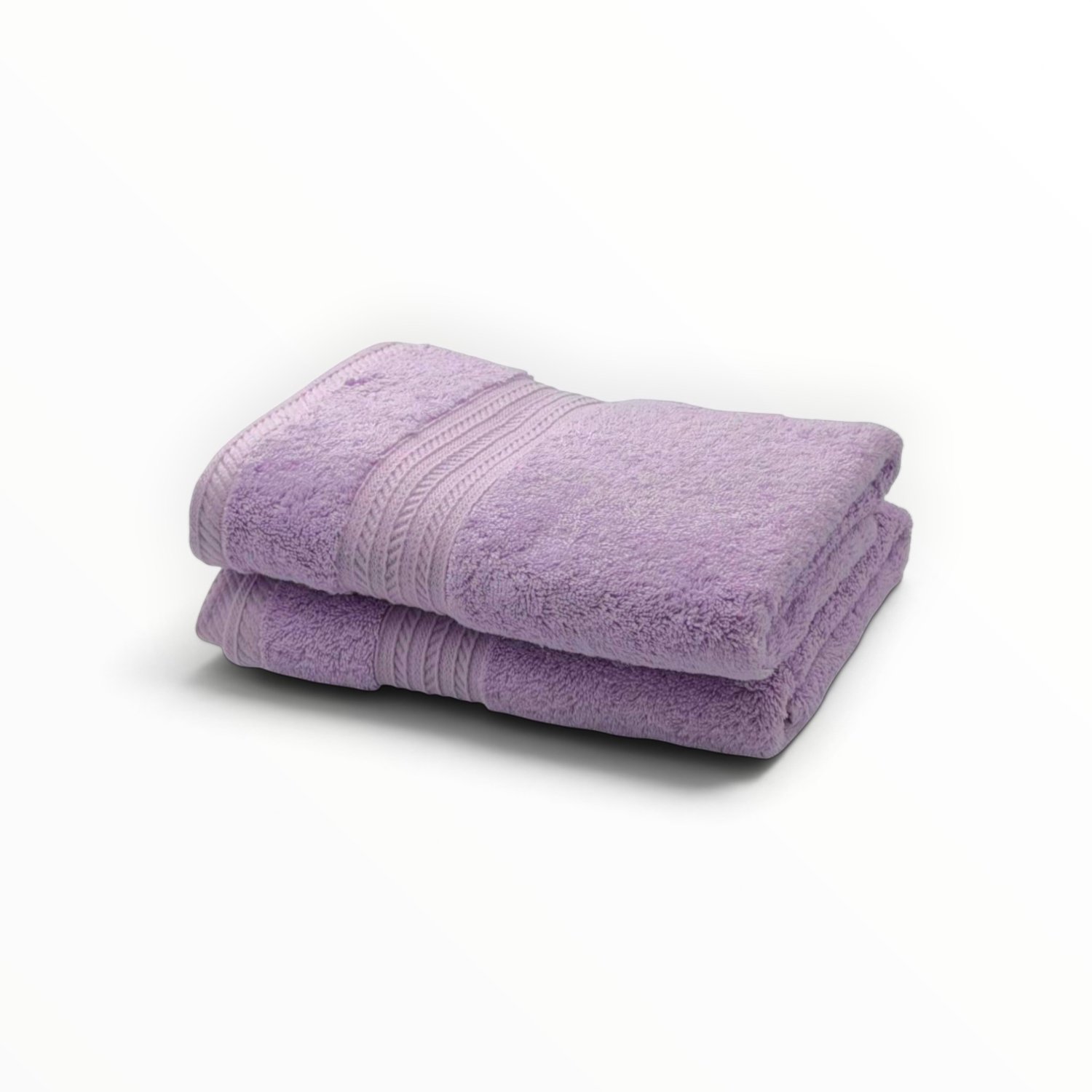 The Linen Room Handdoeken – 50 x 100 cm – Set van 2 – 100% Egyptisch Katoen – 600 gram /m2– Lila