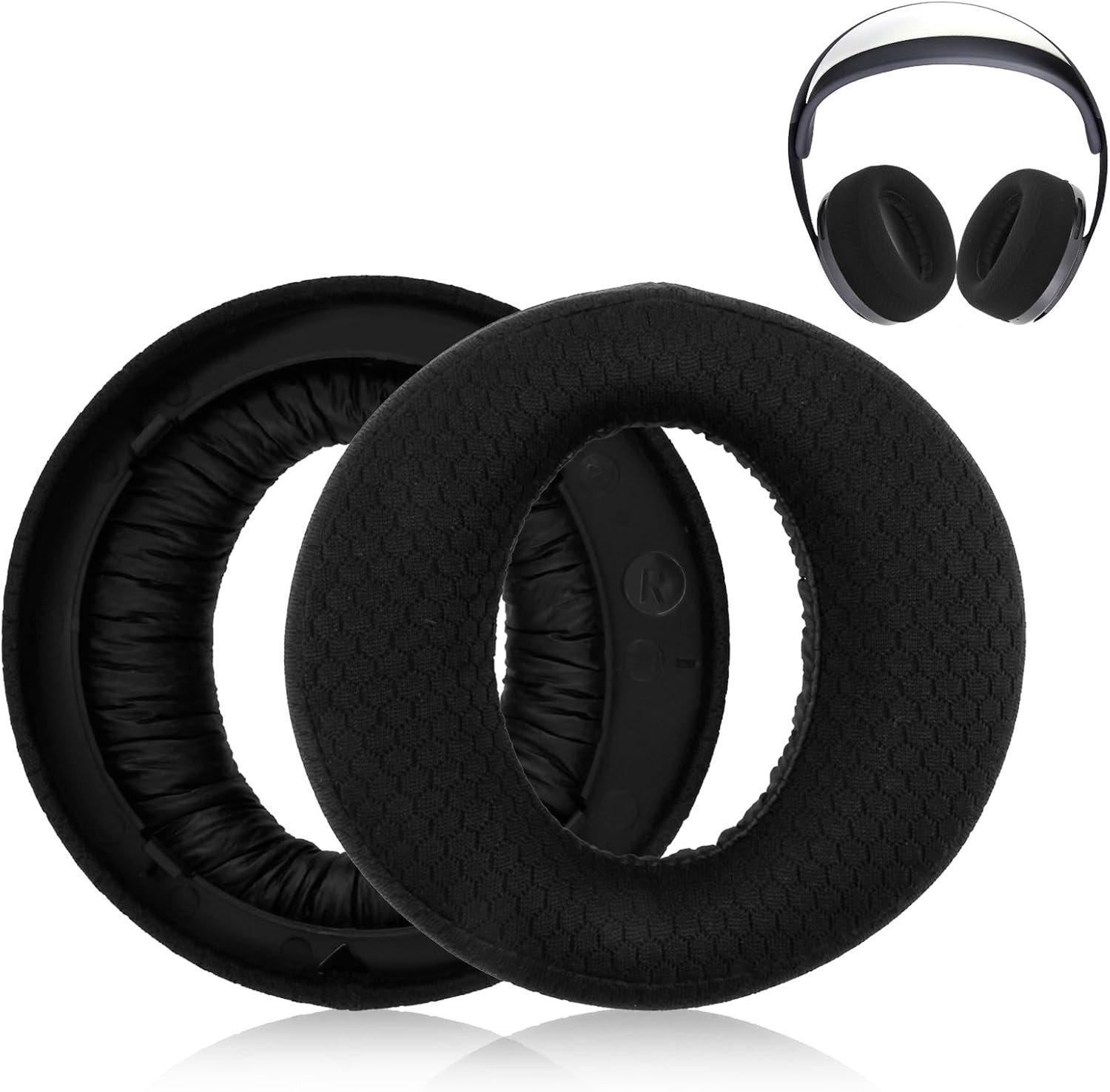 Vervangende oorkussens voor draadloze gamingheadset, ademend materiaal, hoogwaardig schuim, eenvoudige installatie, duurzaam en comfortabel, 3D oorkussens