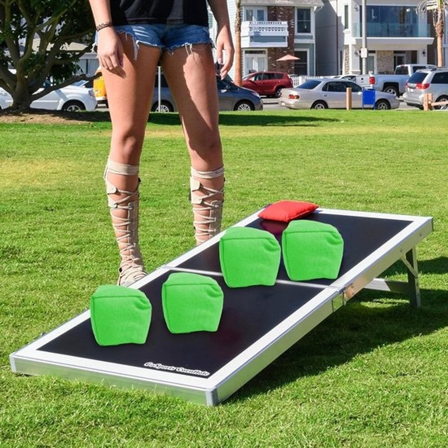 Set met werpzitzakken - zandzakspel - voor buiten spelen - voor vaardigheidsopbouw - 20 stuks - meerdere kleuren