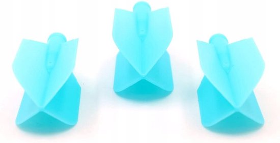CUESOUL AK4 Smalle Dart Flights Blauw - Set van 3 van Cuesoul — afbeelding 5