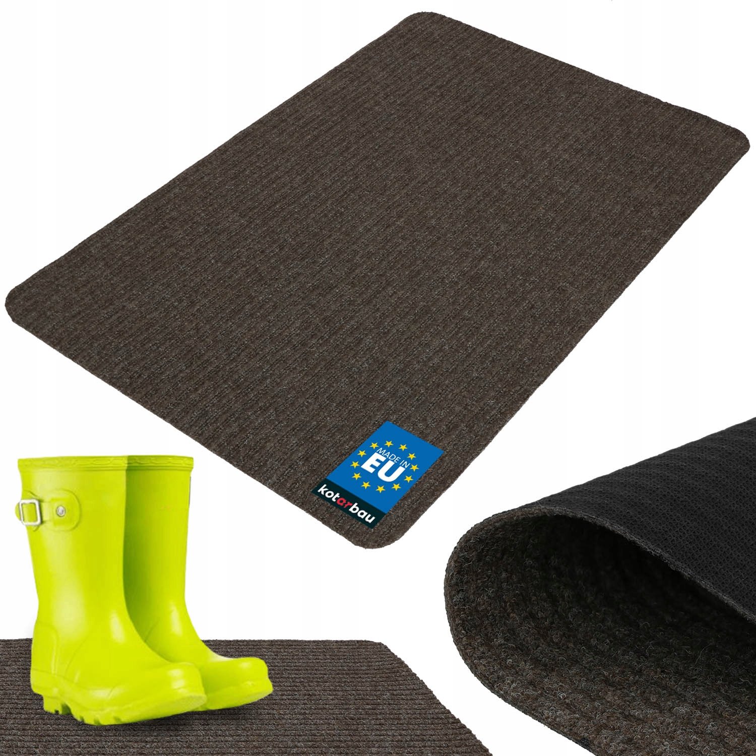 Antislip Deurmat Bruin 100x66cm - Duurzaam en Effectief