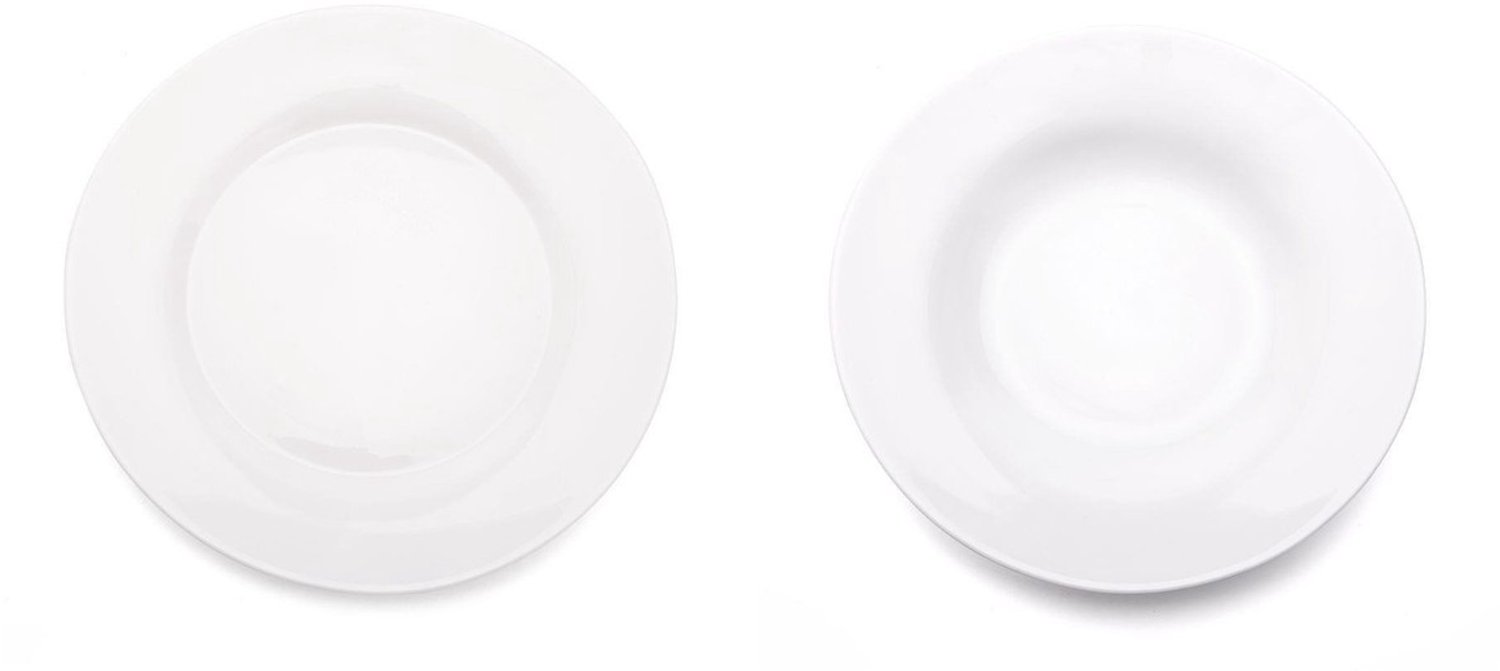 Bormioli Rocco Toledo Wit Servies: Platte & Diepe Borden