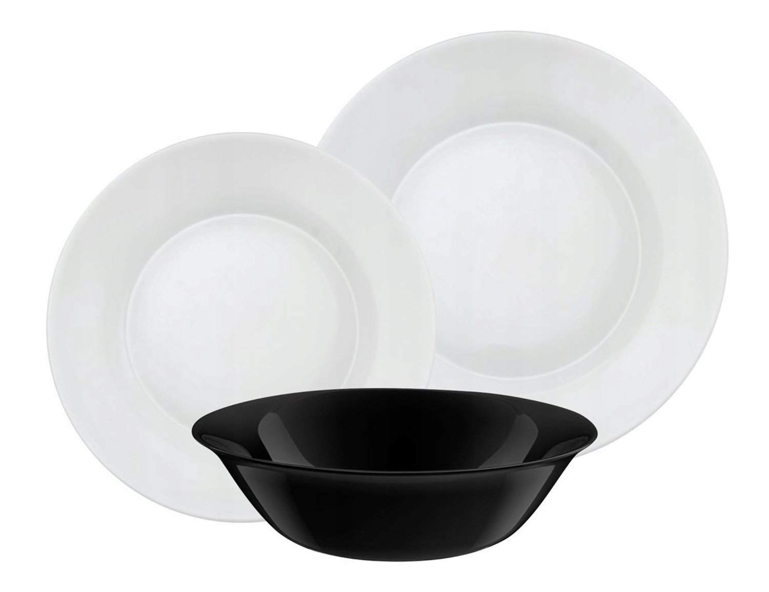 Bormioli Rocco Domino Servies 18 Delen voor 6 Personen - Opaal Glas