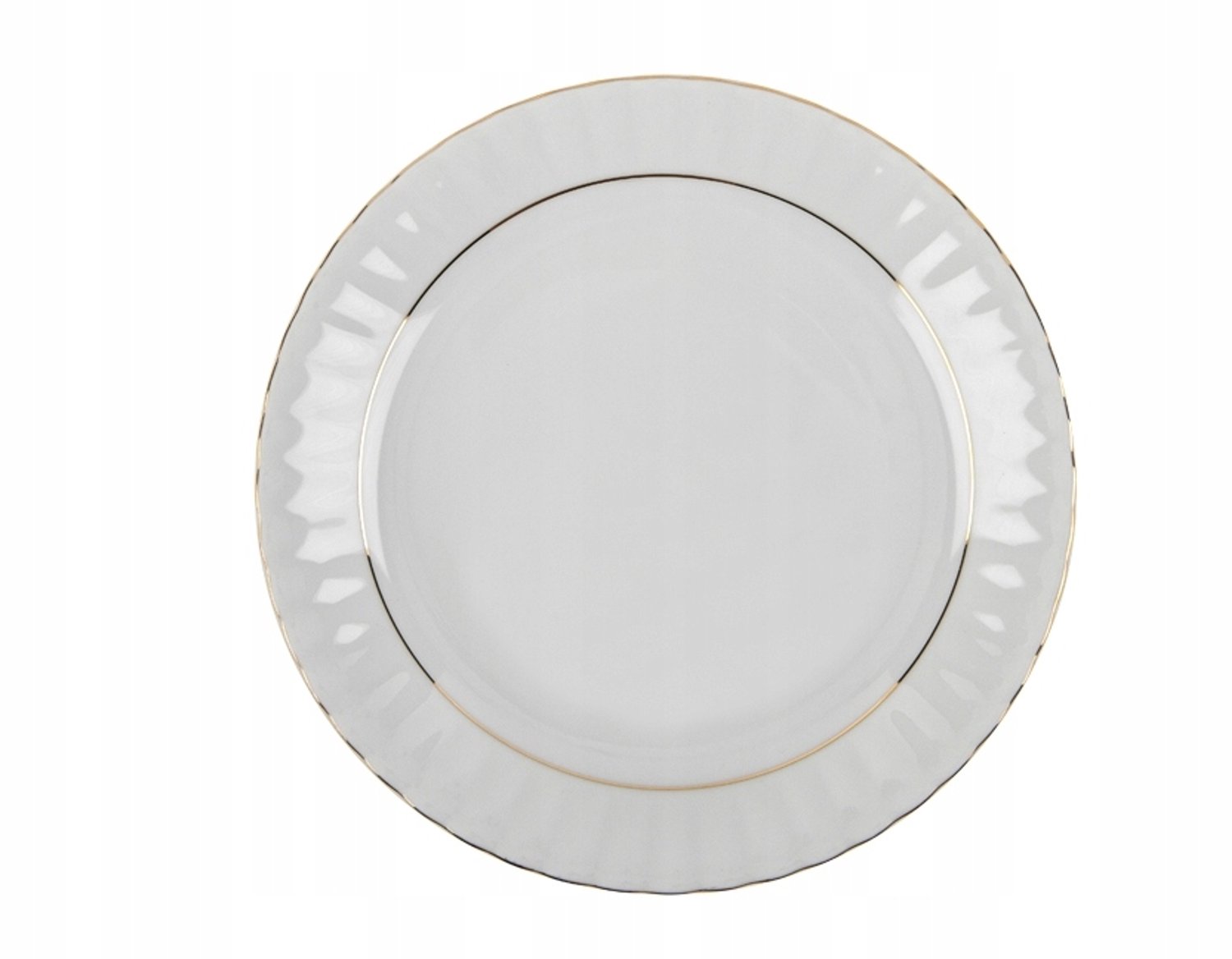 Platte Porseleinen Schotel Iwona B014 Gouden Lijn 24cm