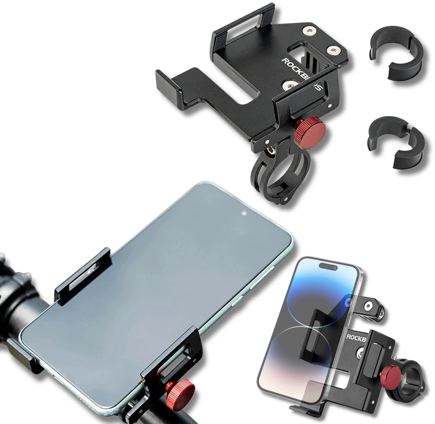 Rockbros Fiets Telefoonhouder - Verstelbaar & Stabiel