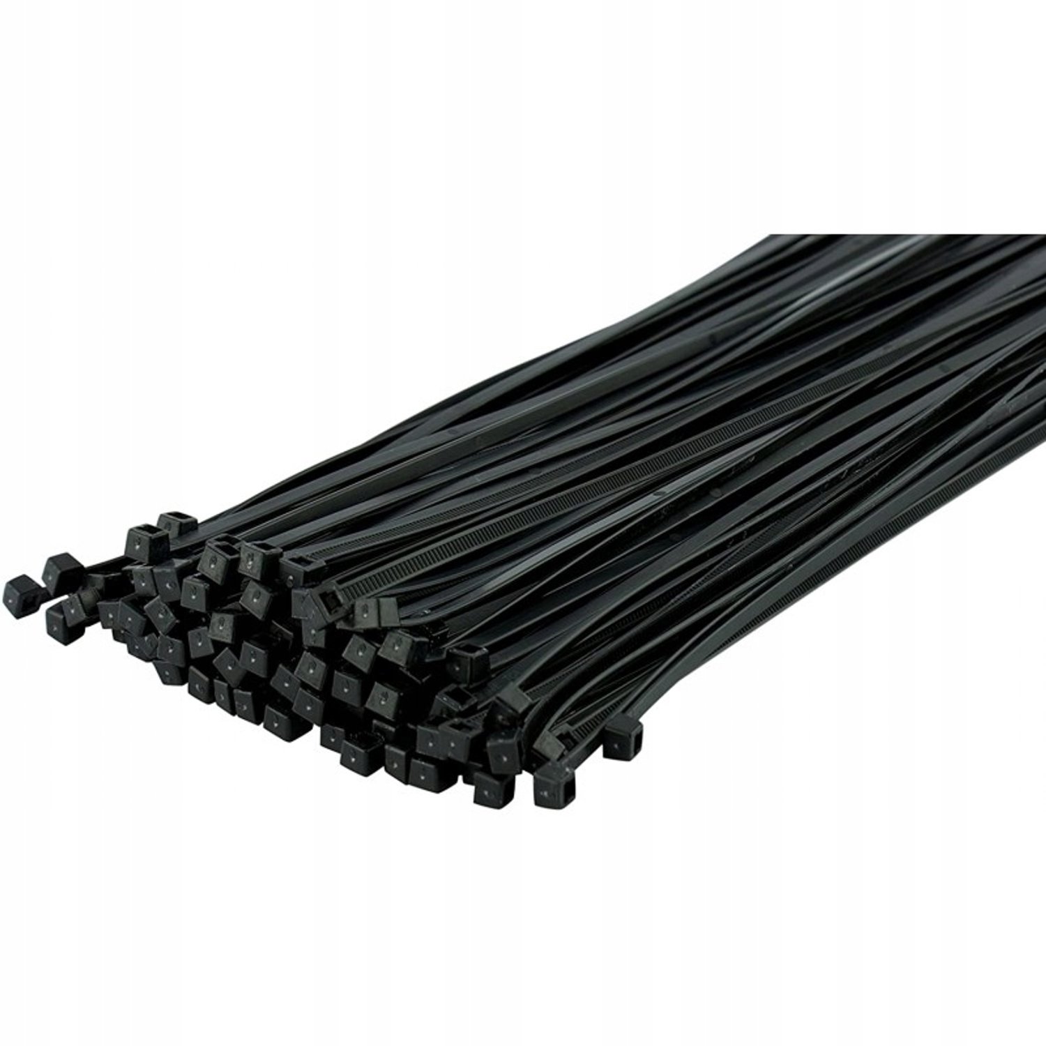 Zwarte Kabelbinders 100 stuks - 300x7,6mm - UV-bestendig