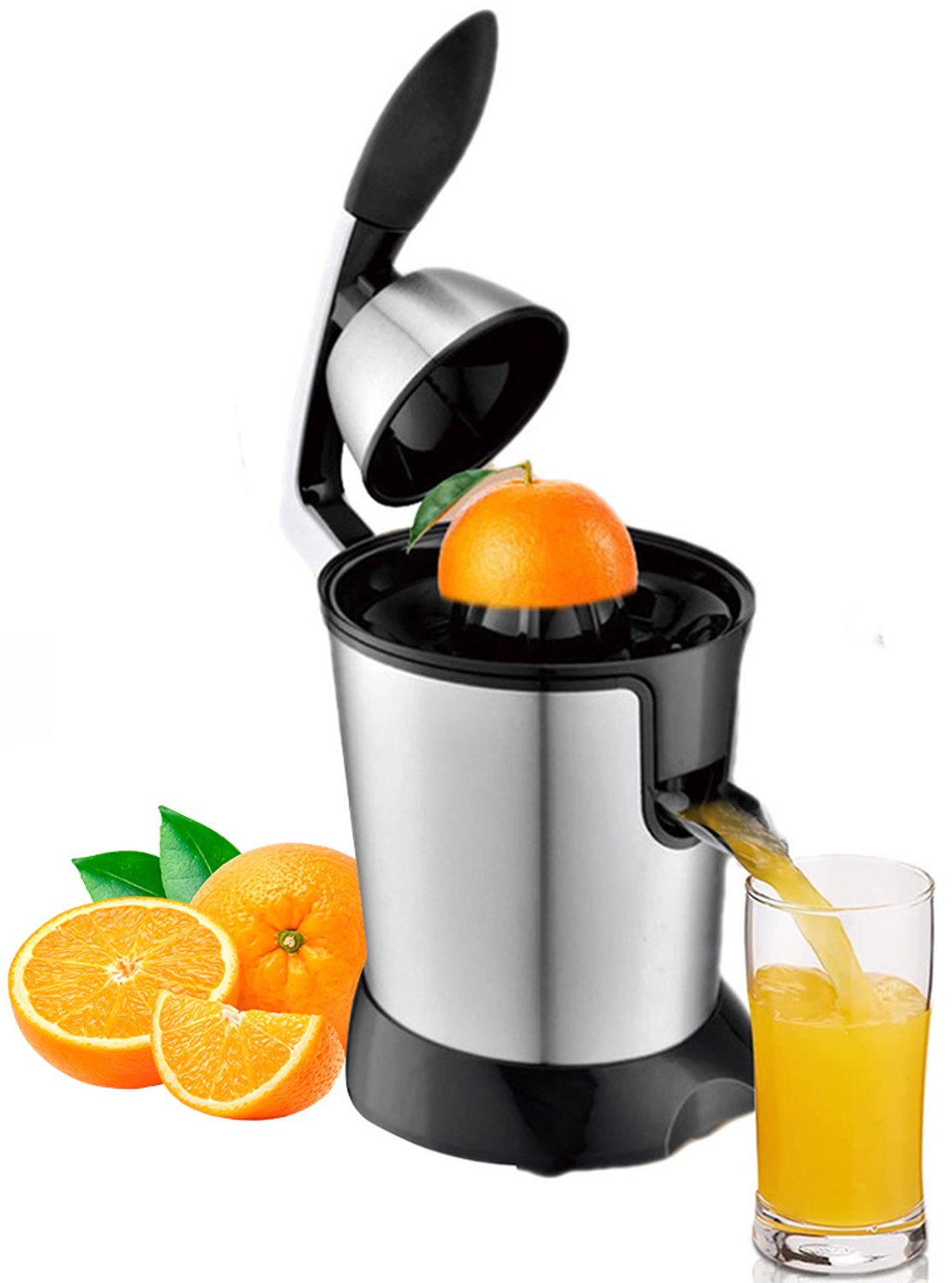 Delgeo Sapcentrifuge - Juicer voor Groenten en Fruit - eenvoudige reiniging - 400ml - 350W - BPA-vrij - Zwart