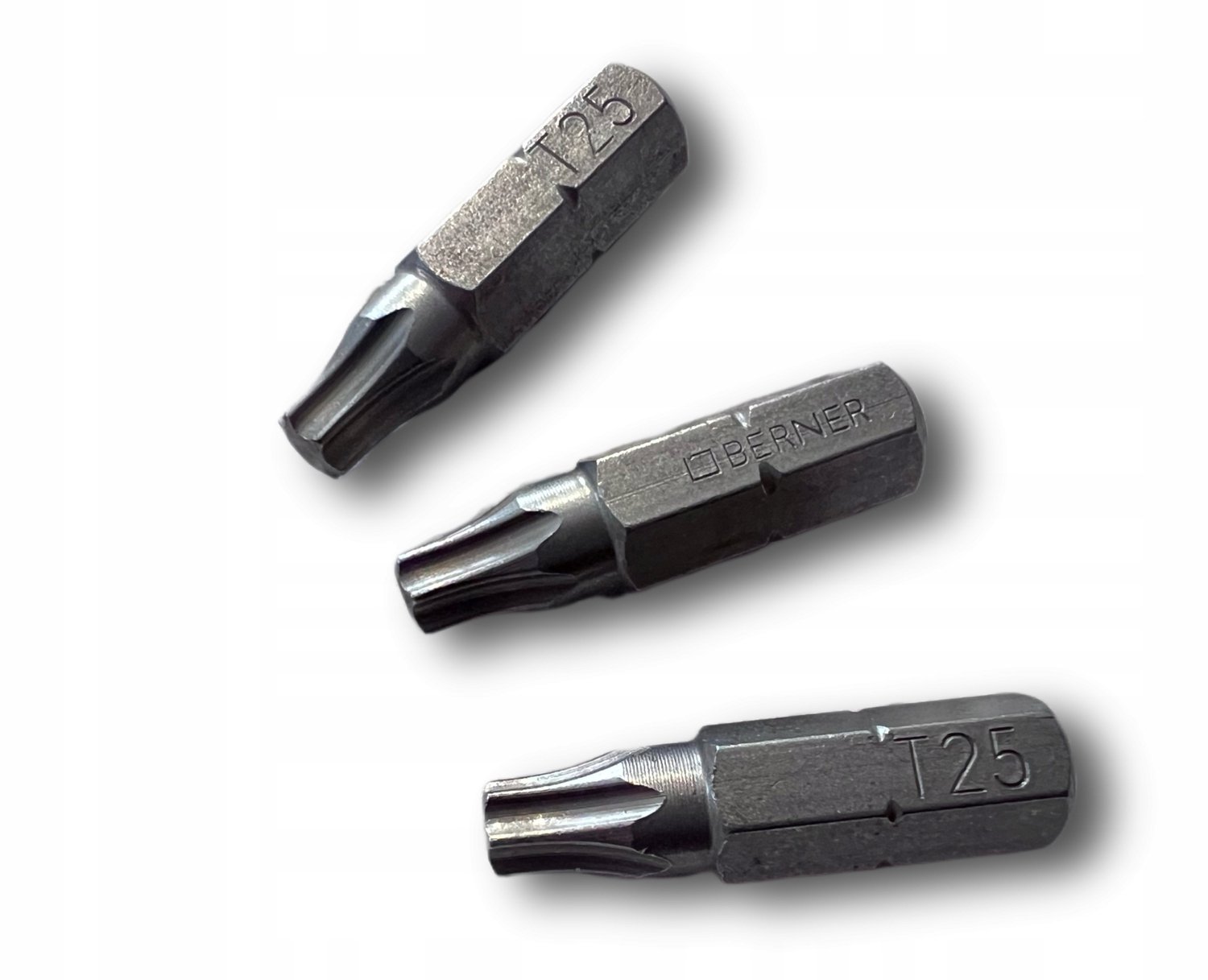 Berner Torx TX25 Slagmoerbitsen 25mm 1/4" - 3 Stuks
