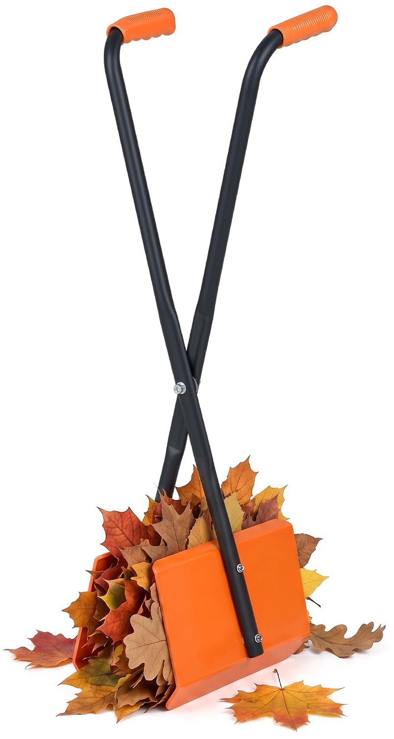Famanu - Bladgrijper - Makkelijk bladeren verzamelen - Ergonomische handgrepen - Oranje 1 stuk