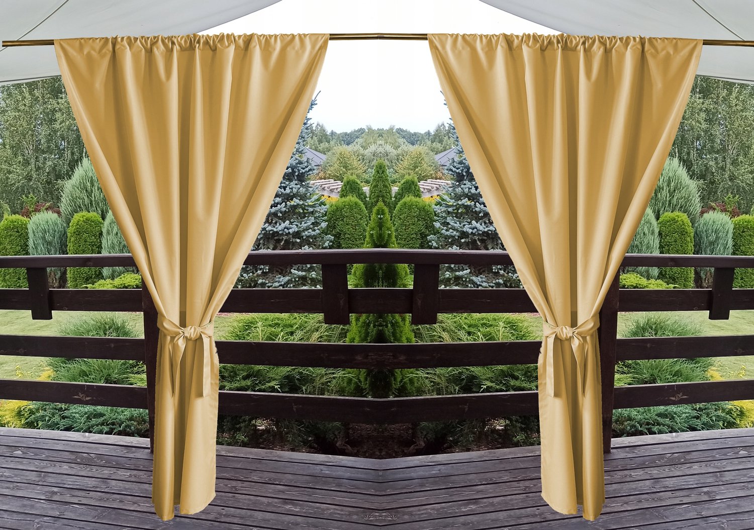 Waterdicht Tuindoek voor Paviljoen/Terras - Beige 155x240 cm