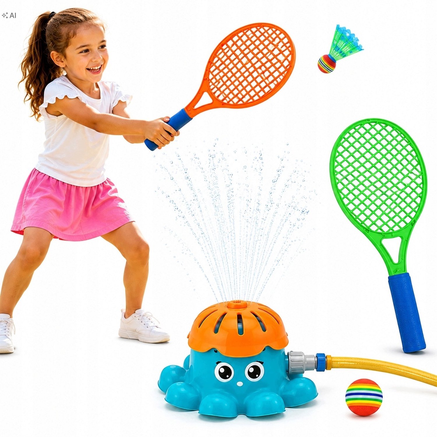 Zomer Speelset: Raketjes met Shuttle & Octopus Watersproeier