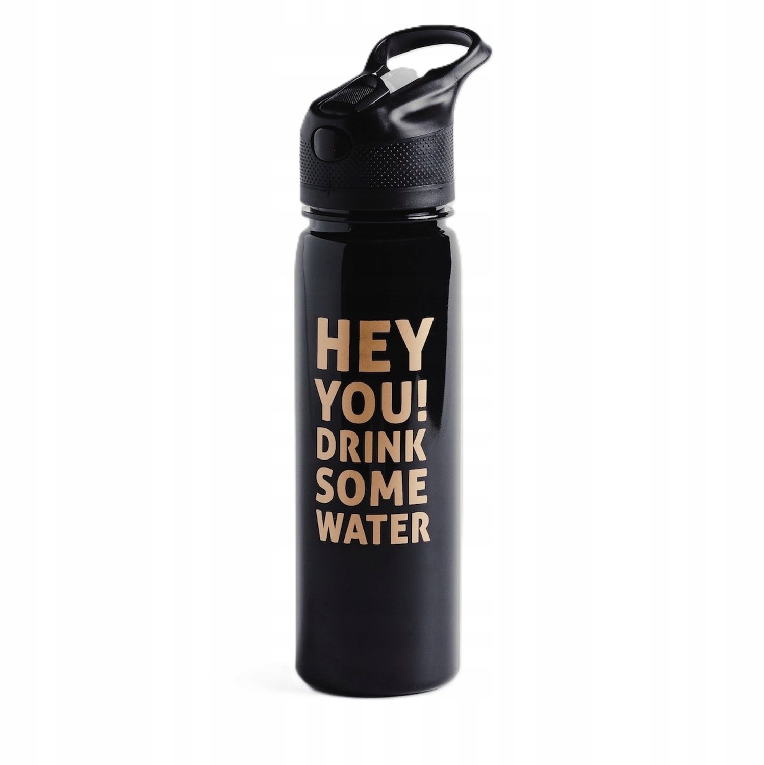 Zwarte Bidon met Rietje 850 ml - Ideaal voor Sport en Onderweg