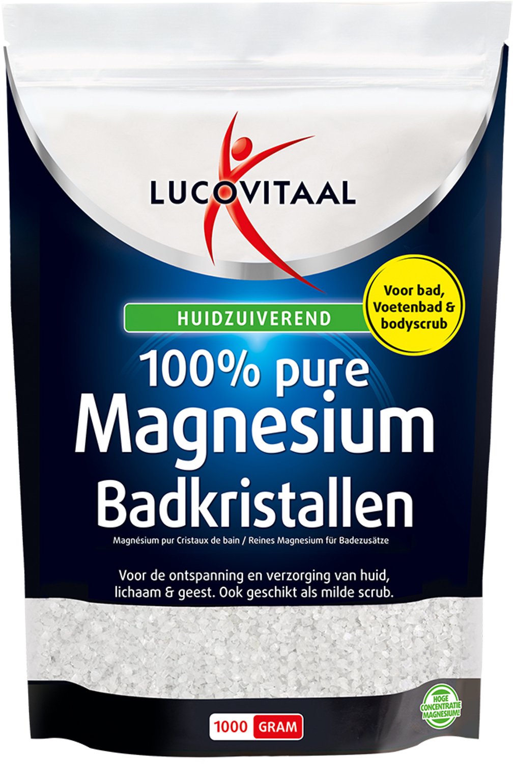Bol.com Lucovitaal Magnesium Badkristallen 1000 gram aanbieding