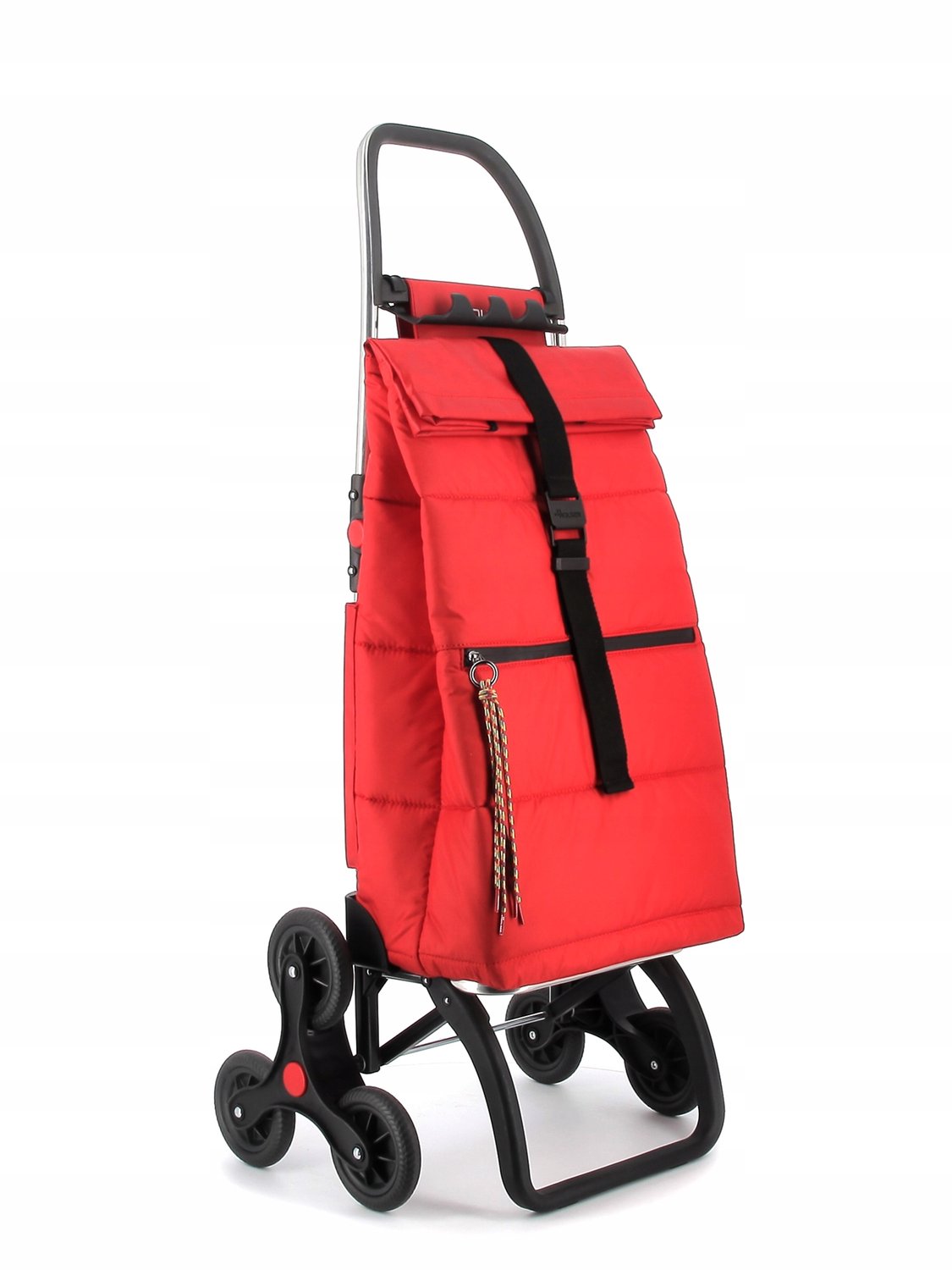 Rolser Big Polar 6L boodschappentrolley met 6 wielen, 44L, rood