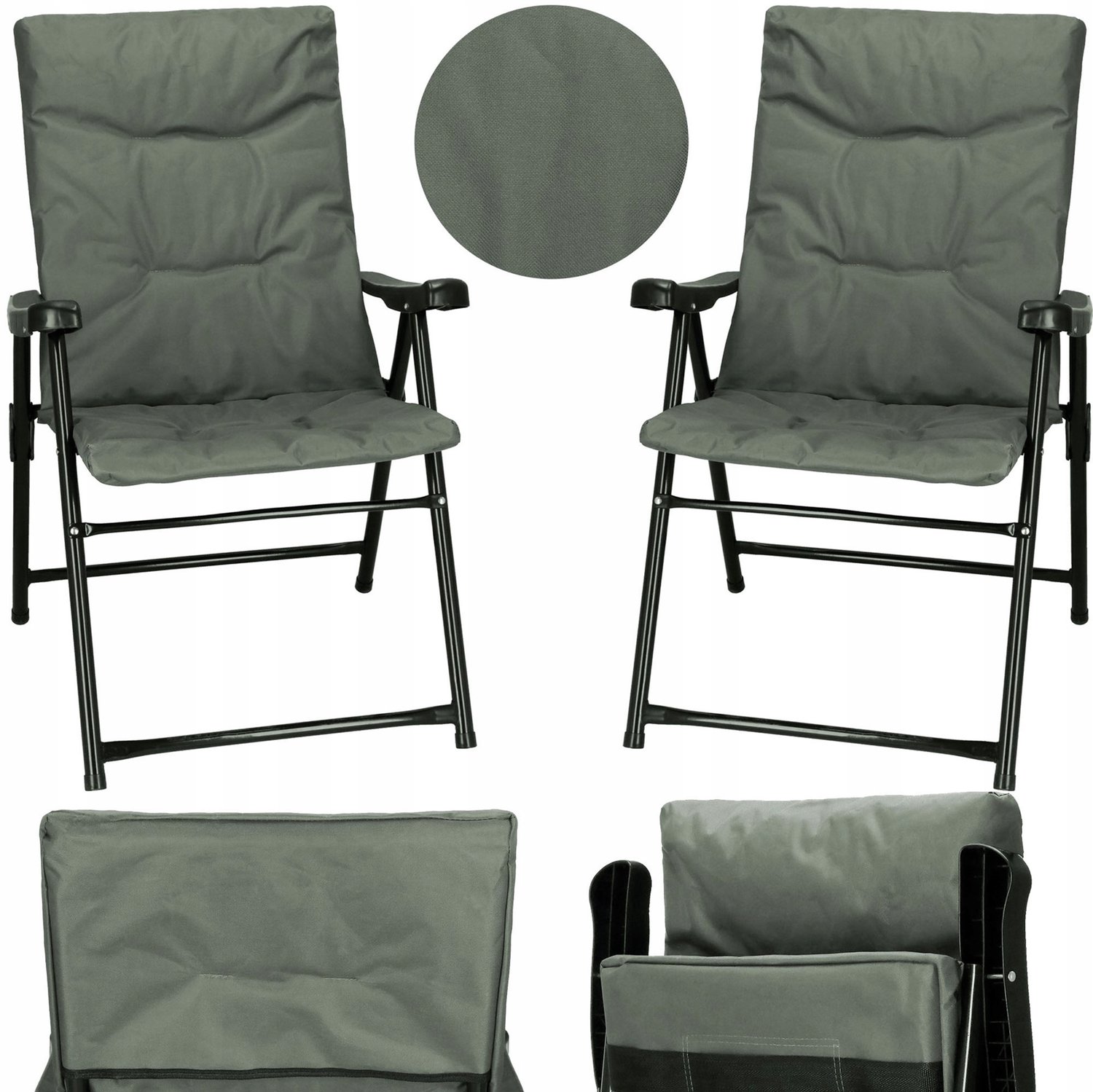 2x Opvouwbare Kampeerstoelen - Comfortabel & Draagbaar