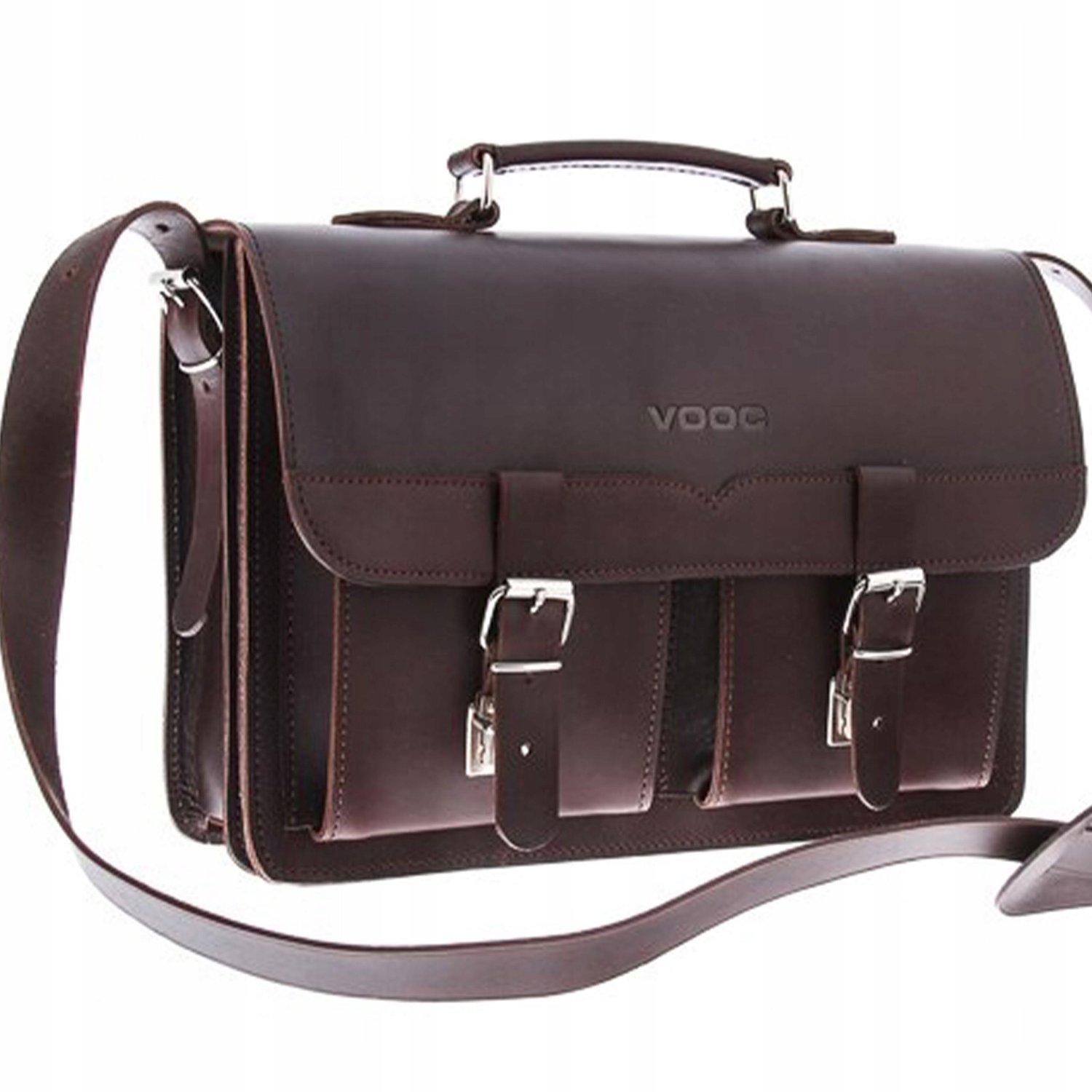 Vooc Leren Aktetas Unisex - Stijlvol en Functioneel
