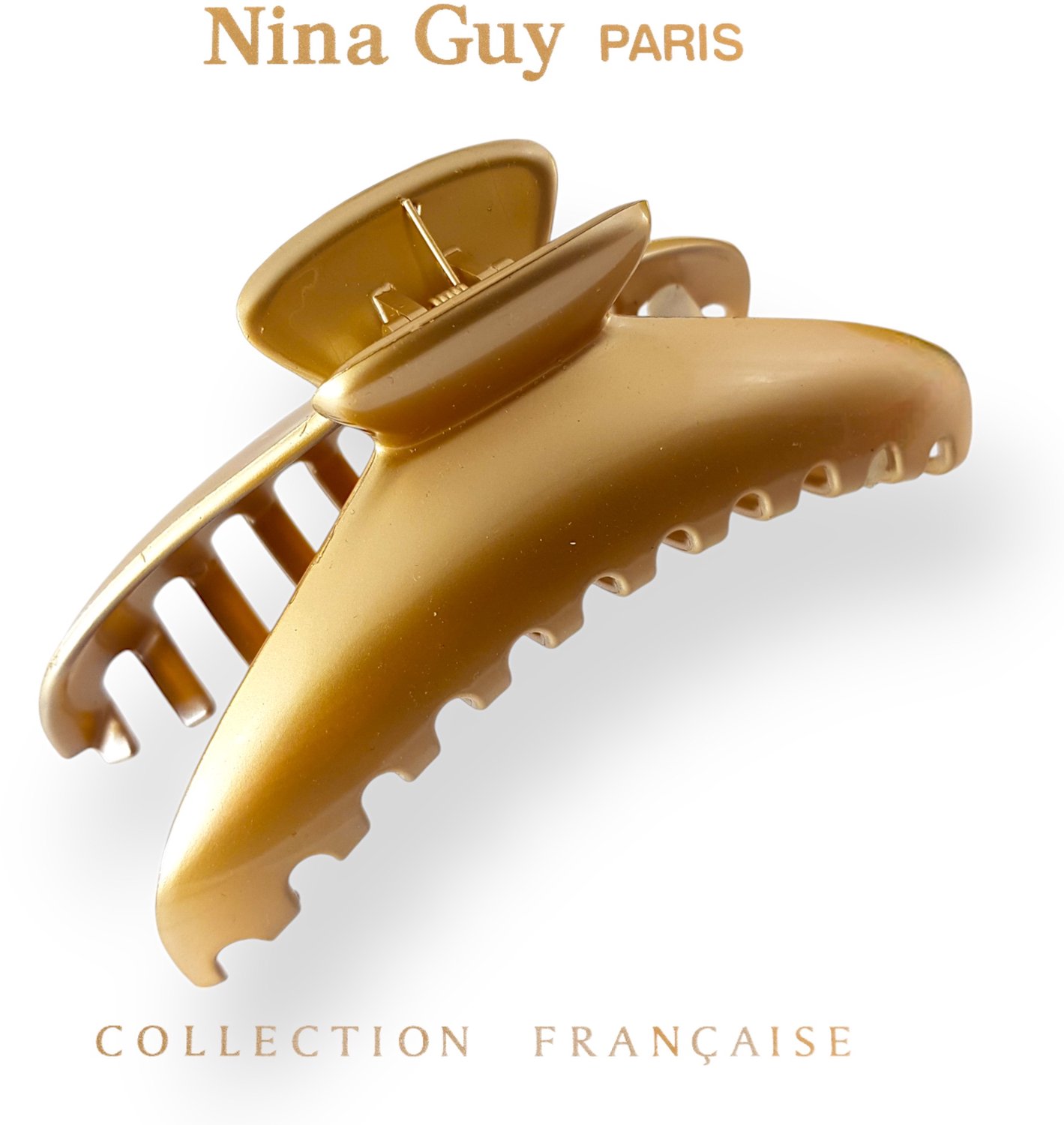 Grote Franse Haarclip - Gouden Klem voor Haar