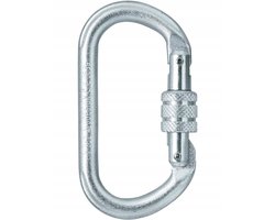 Skylotec Ovalsteel SC Gekeurde Stalen Karabiner met Schroefsluiting
