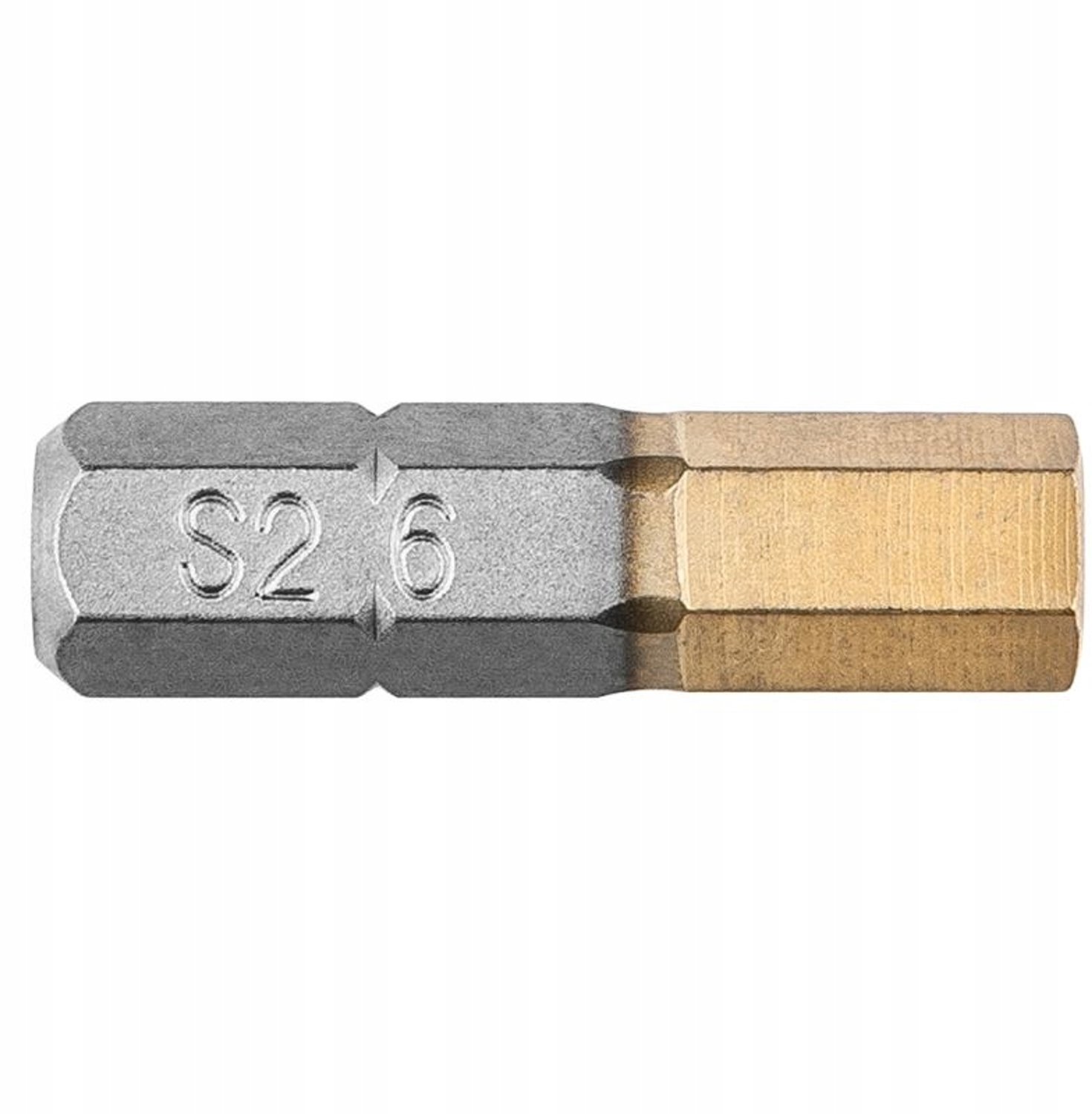 Merkloze HEX 5.0 x 25 mm Schroefbits, 2 stuks