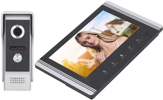 Video Deurbel Intercom Systeem - 7 Inch WiFi Scherm - 800x480 Resolutie - ABS Aluminium - Voor Wandmontage — afbeelding 3
