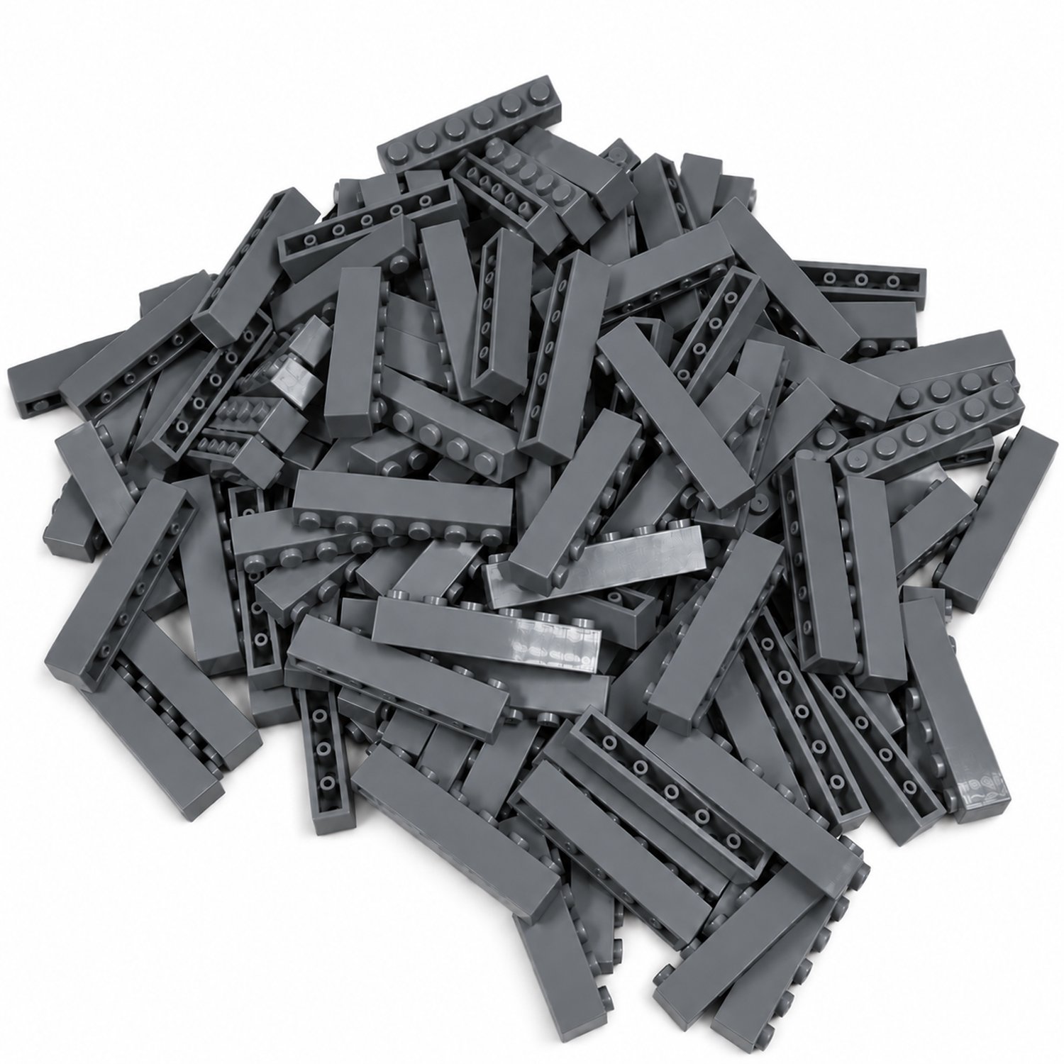 100 Bouwstenen 1x6 | Donkergrijs | Compatibel met Lego Classic | Keuze uit vele kleuren | SmallBricks