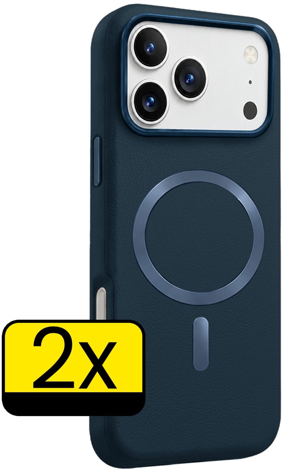 Hoesje - 2 Stuks - Geschikt voor Apple iPhone 18 Pro Max - Magsafe Compatible - Leer Look - Sterk & Shockproof - Back Cover - Shock Proof Case - Telefoon Hoes - Telefoonhoesjes - Bruin