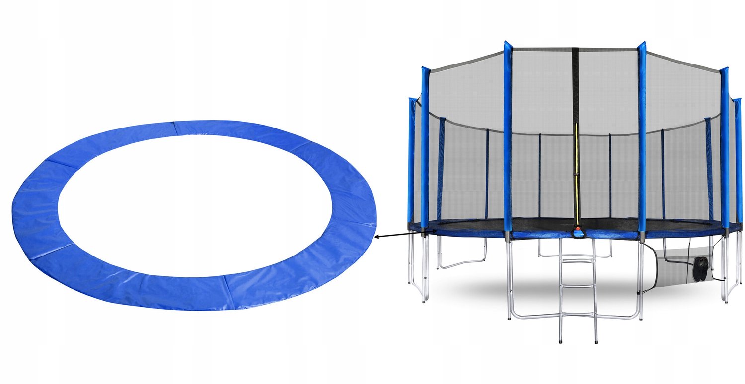 Trampoline Veiligheidsrand Blauw 500 cm - Universeel - Aga