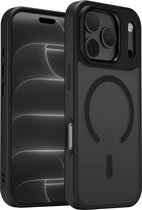 Hoesje - Geschikt voor Apple iPhone 18 Pro - Zwart - Geschikt voor MagSafe – case - Shock proof - hoes