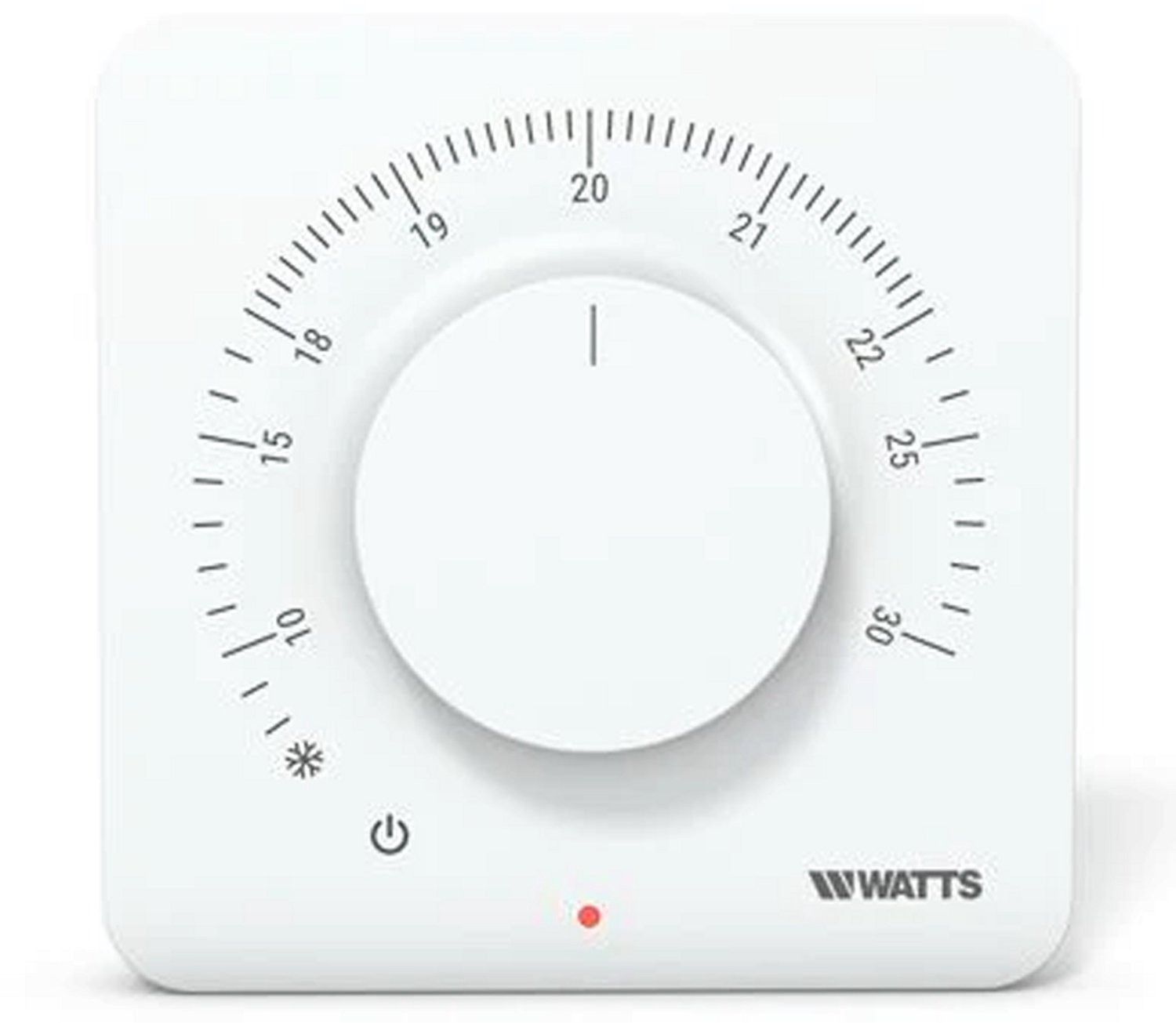 Watts BT-A03-RF Analoge Thermostaat - Draadloze Kamerthermostaat voor Verwarmingsregeling - Eenvoudige Temperatuurregeling - Compatibel met Watts Systemen