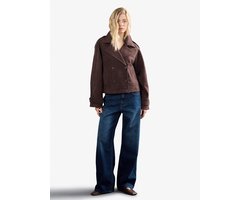 Maca katoenen jeans met wijde pijpen