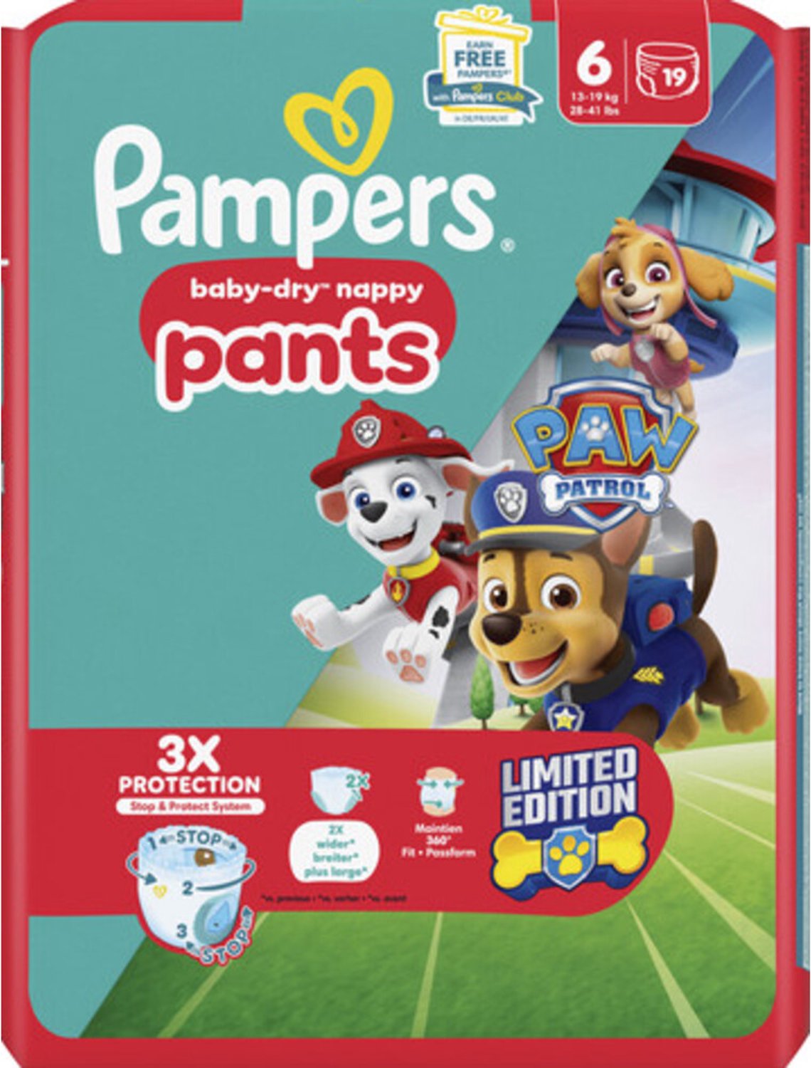 Pampers Baby Dry luierbroekjes maat 6 | 19 stuks