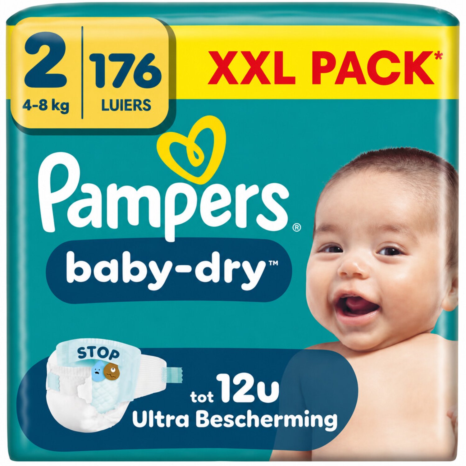 Pampers Baby Dry luiers maat 2 | 176 stuks