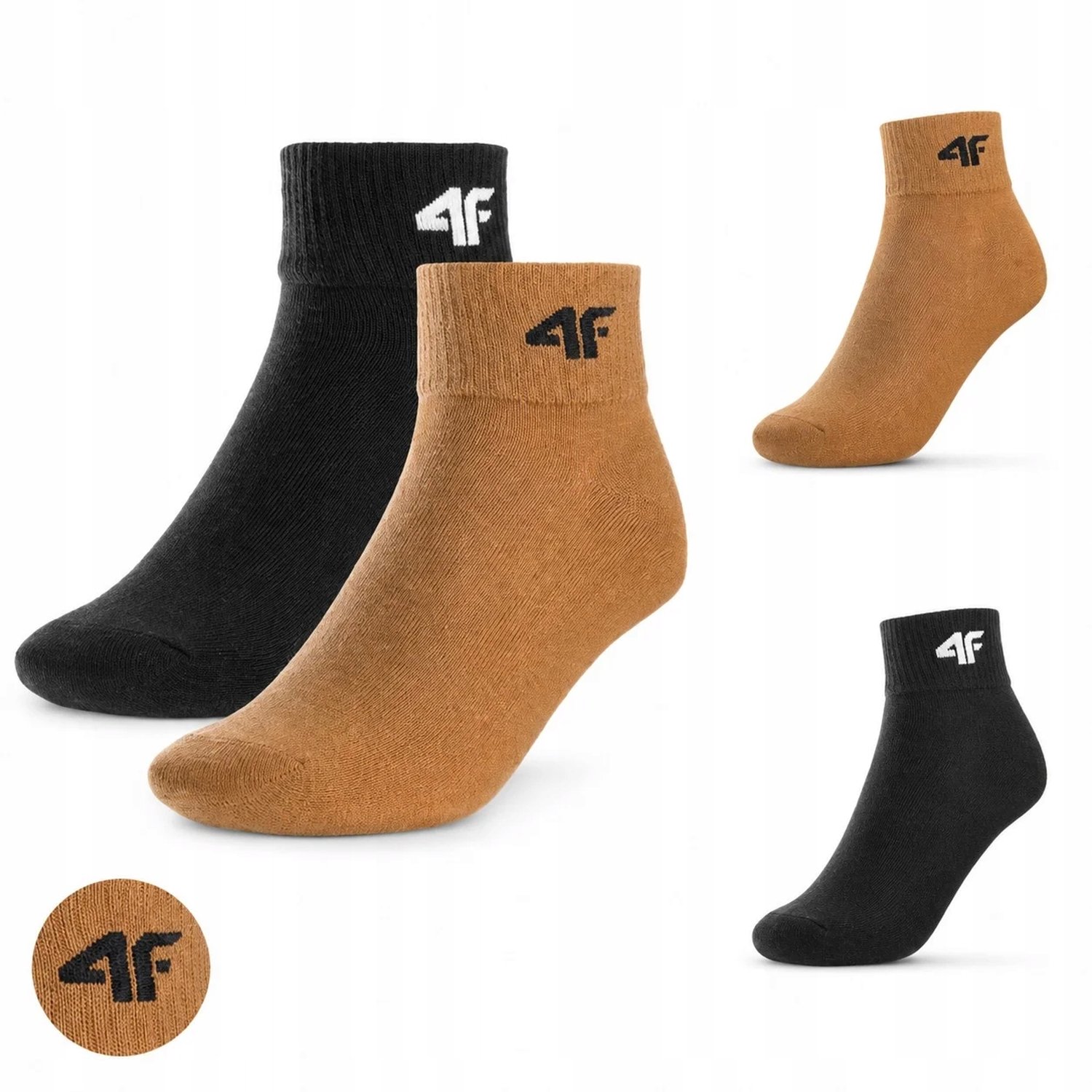 4F Jongens Sokken 2-Pack Enkellaarsjes Katoen Multicolor