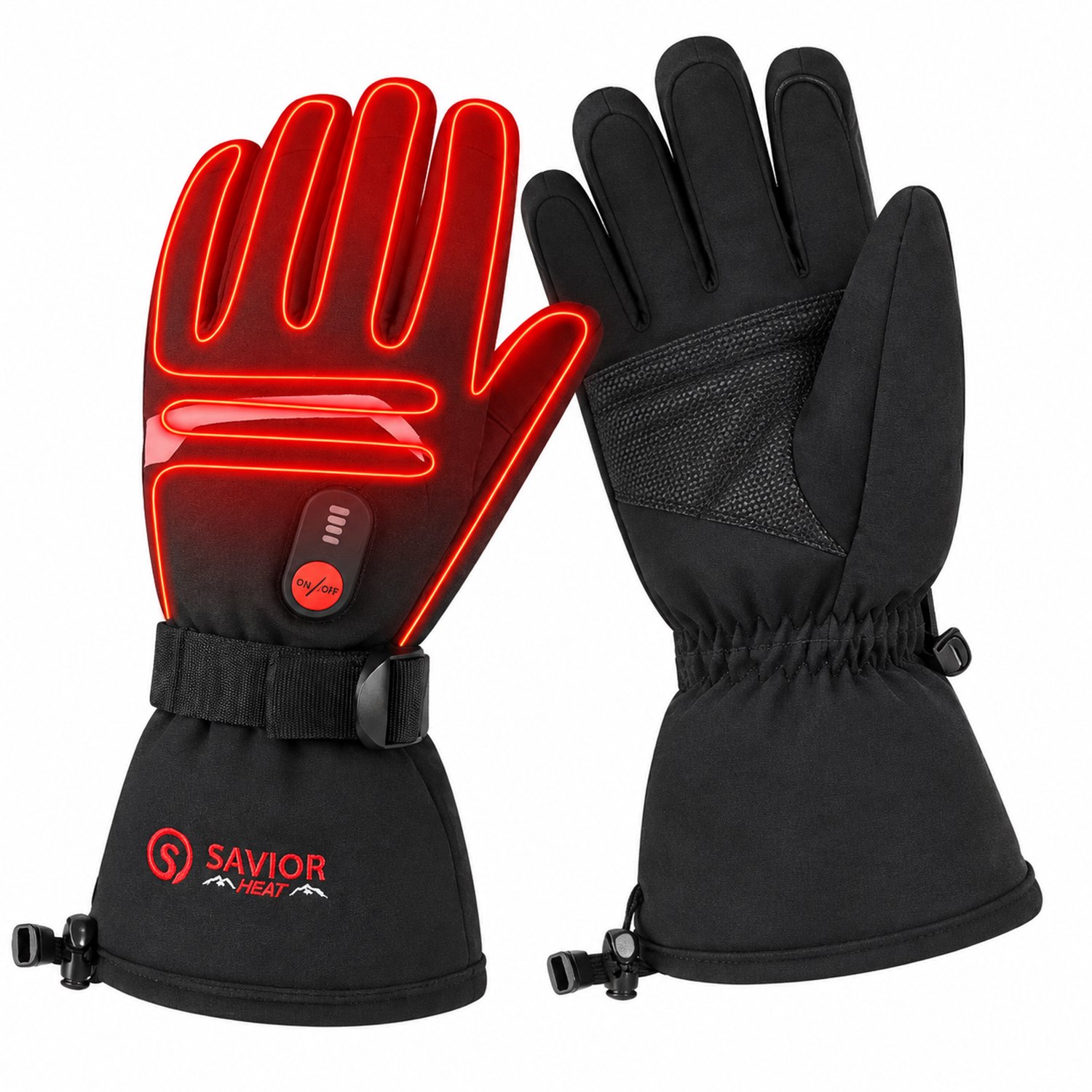 Zerova Verwarmde Handschoenen - Elektrische Handschoenen Winter - Touchscreen Handschoenen - Maat M - Waterafstotend - Zwart