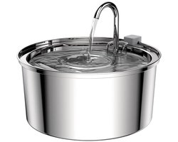 Drinkfontein Kat - Kattenfontein 3.2L - Waterfontein kat - Drinkfontein katten RVS - Drinkbak Kat - Waterdispenser Kat