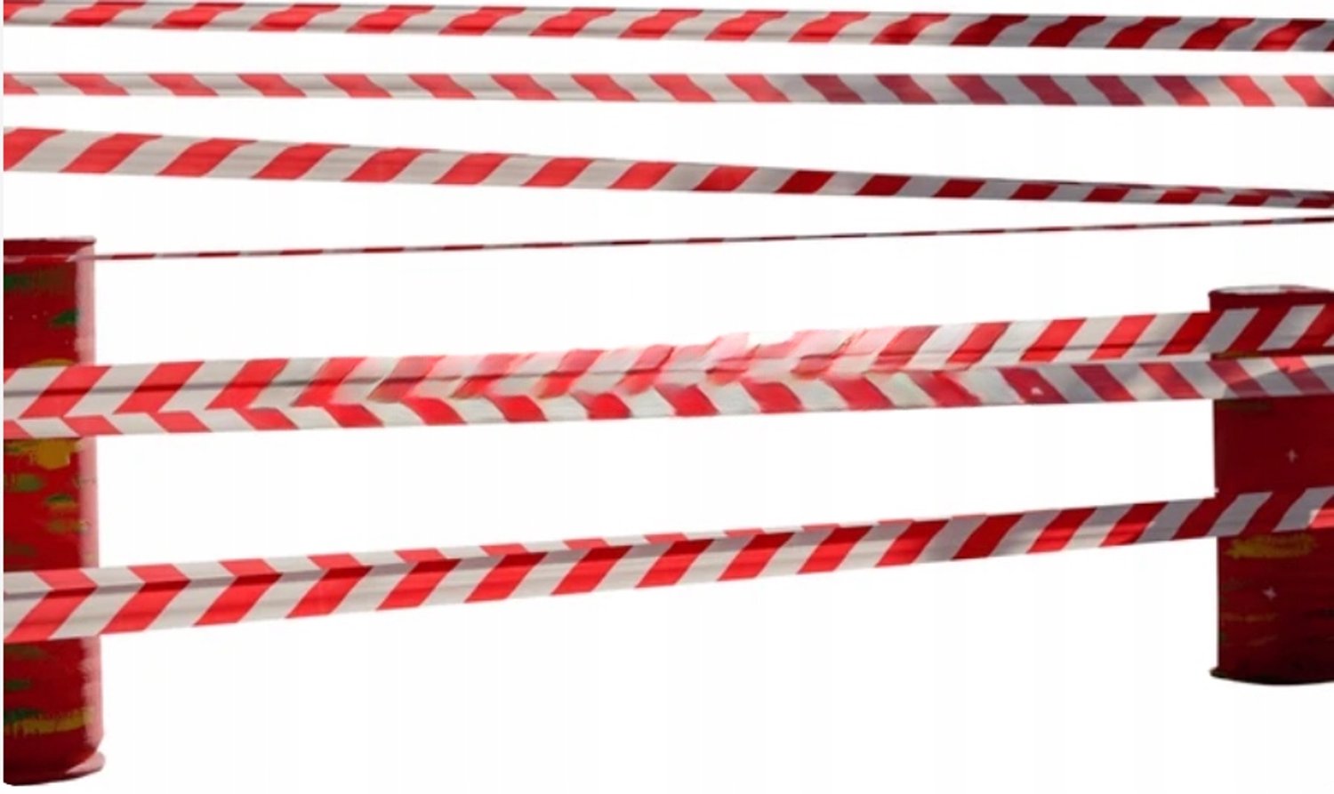 Waarschuwingslint Wit-Rood 100m 70mm - Veiligheid & Afbakening