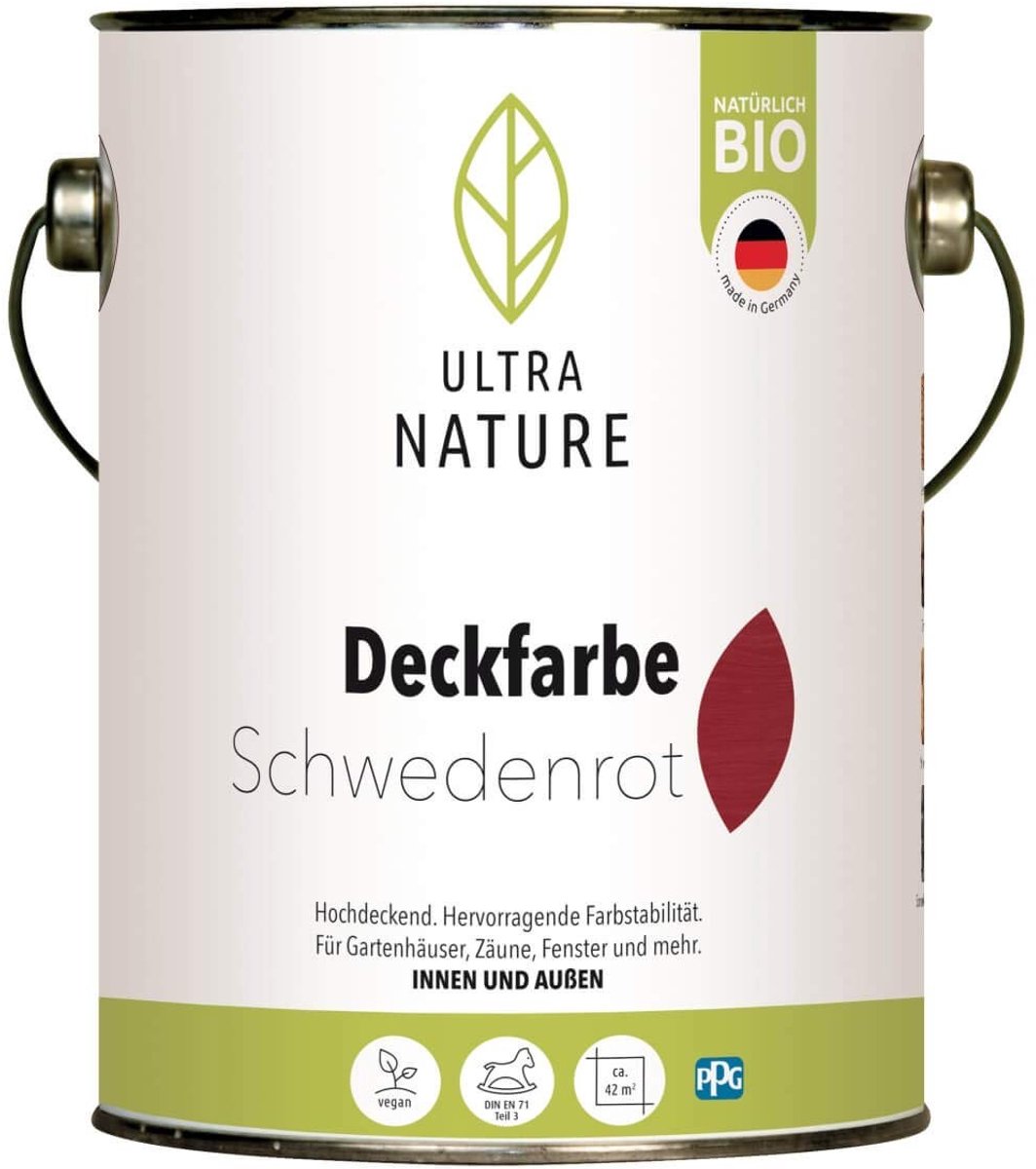 Dekverf voor binnen en buiten - Zweeds rood - 2,5 L