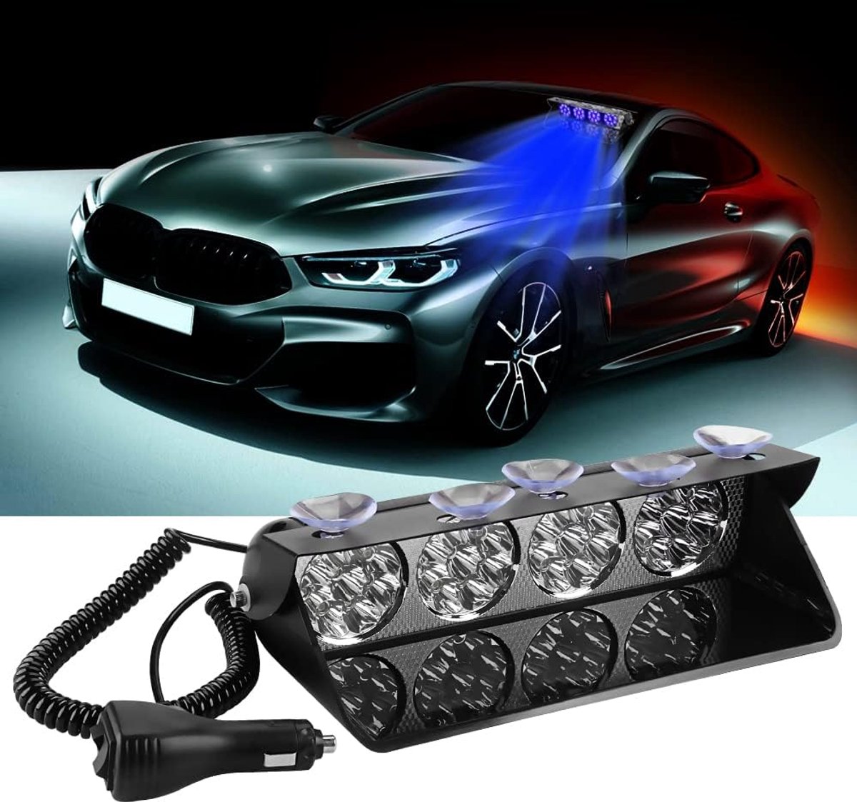 36 LED Wetshandhaving Super Heldere Baken Gevaar LED Flash Met Zuignap 12 V Geschikt Voor Auto Truck SUV Interieur Dak/Dash/Voorruit