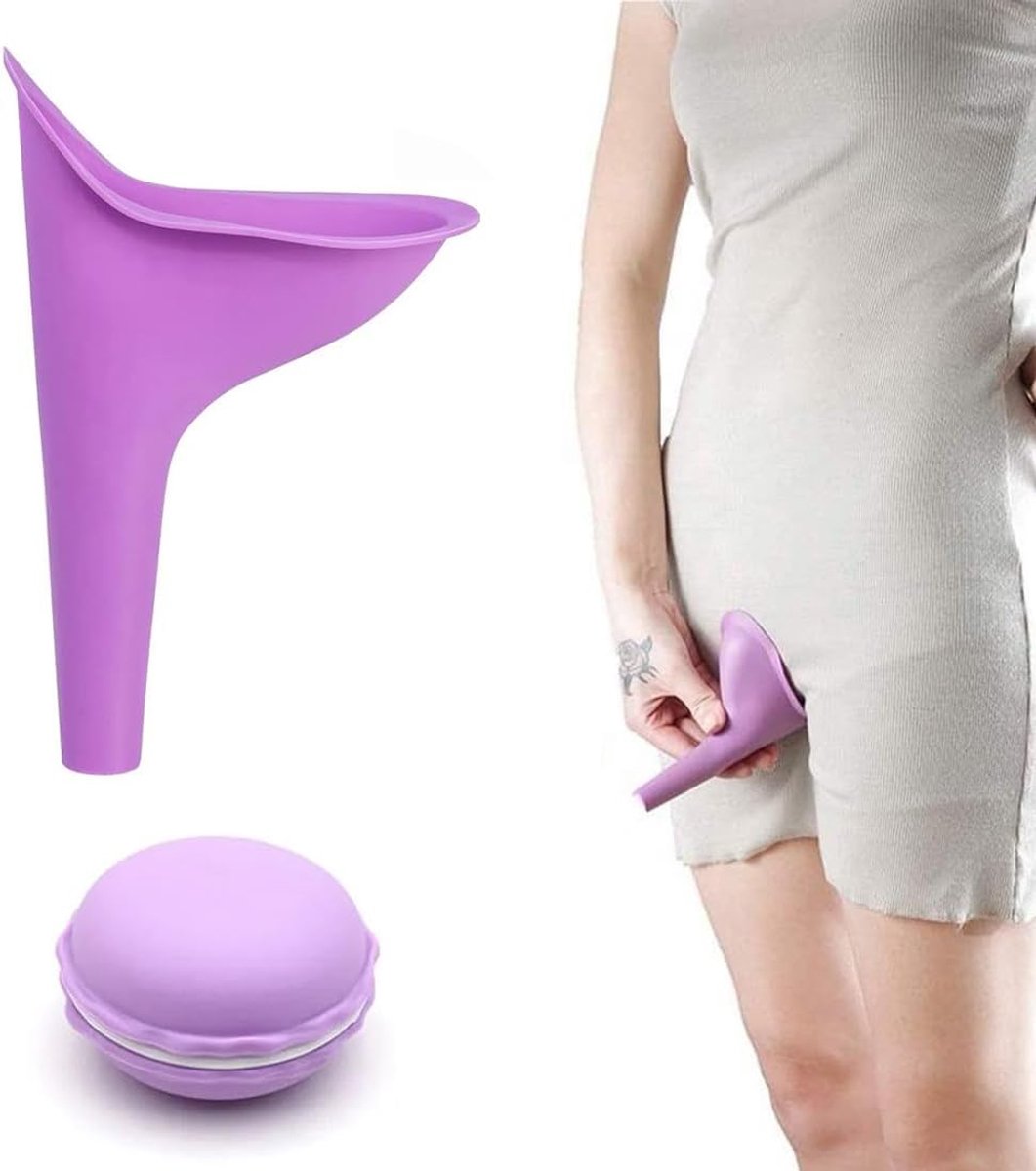 Urinoir voor dames, urinoir, opvouwbare urinetrechter voor vrouwen, herbruikbare urinoirkegels voor vrouwen, potje, staand, moederschap, draagbaar, met opbergtas