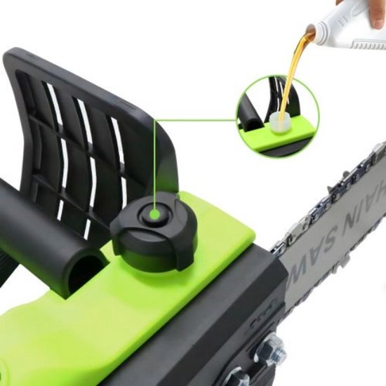 Kettingzaag 30 cm – Brushless Motor - MAGICFOX Draadloze Kettingzaag met Automatische Kettingsmering – Inclusief 2 × 6,0 Ah Accu's, 2 Kettingen en Opbergkoffer — afbeelding 3