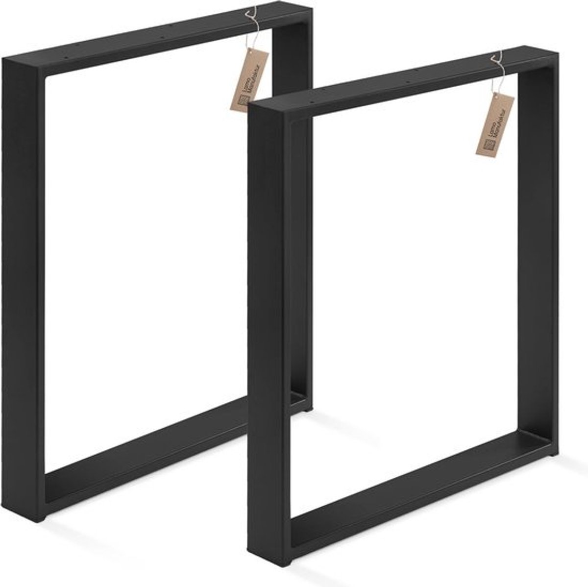 Set van 2 tafelpoten - voor eettafel of bureau - industrieel - 72 cm